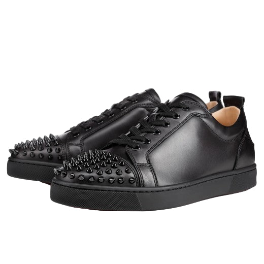LOUIS JUNIOR SPIKES FLAT - CALF	BLACK