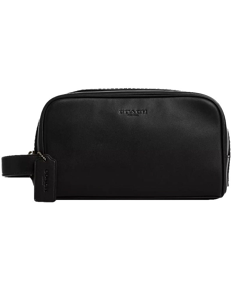 COACH - SMALL TRAVEL KIT IN SMOOTH BLACK