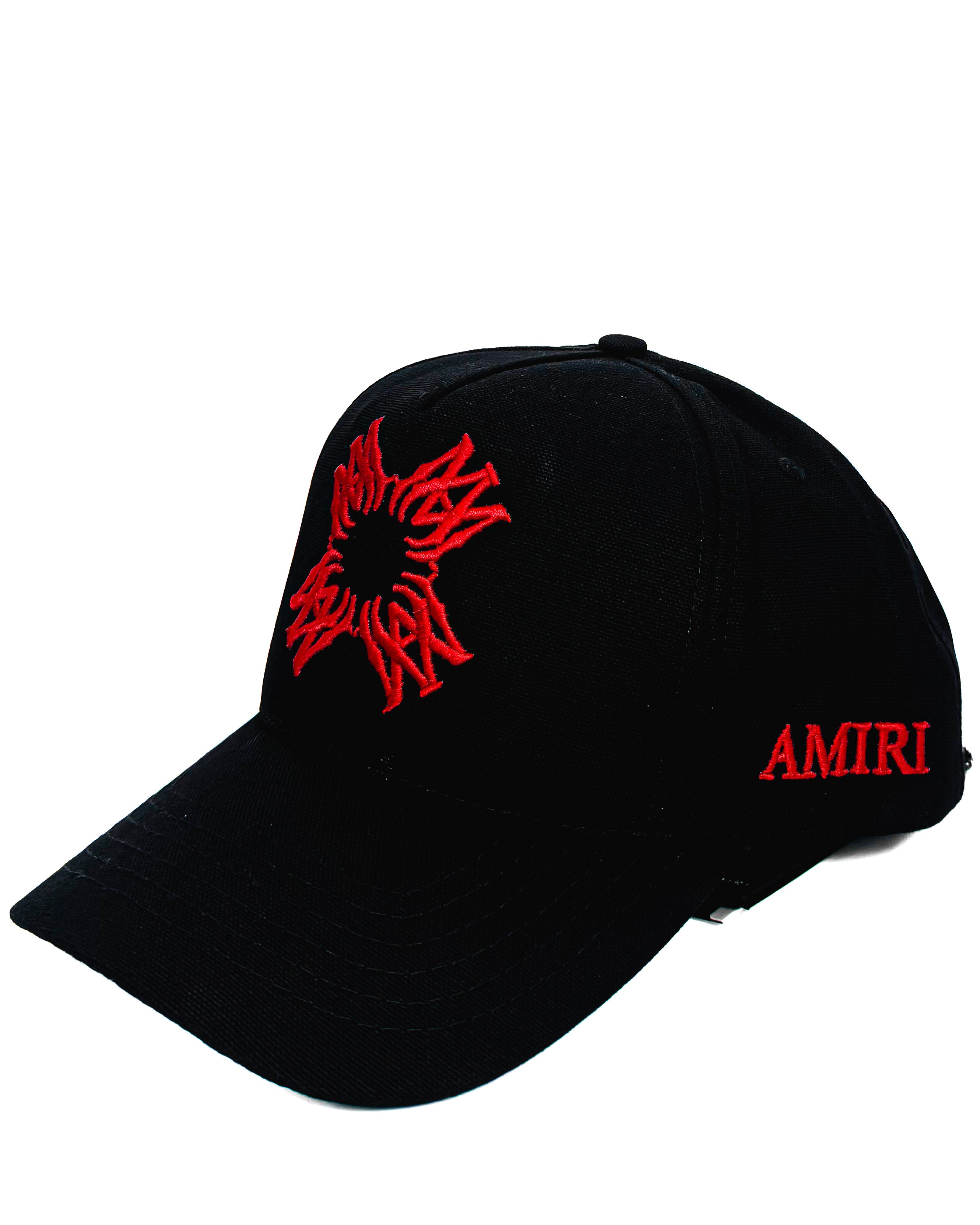 AMIRI - MA QUAD CANVAS HAT BLACK/RED