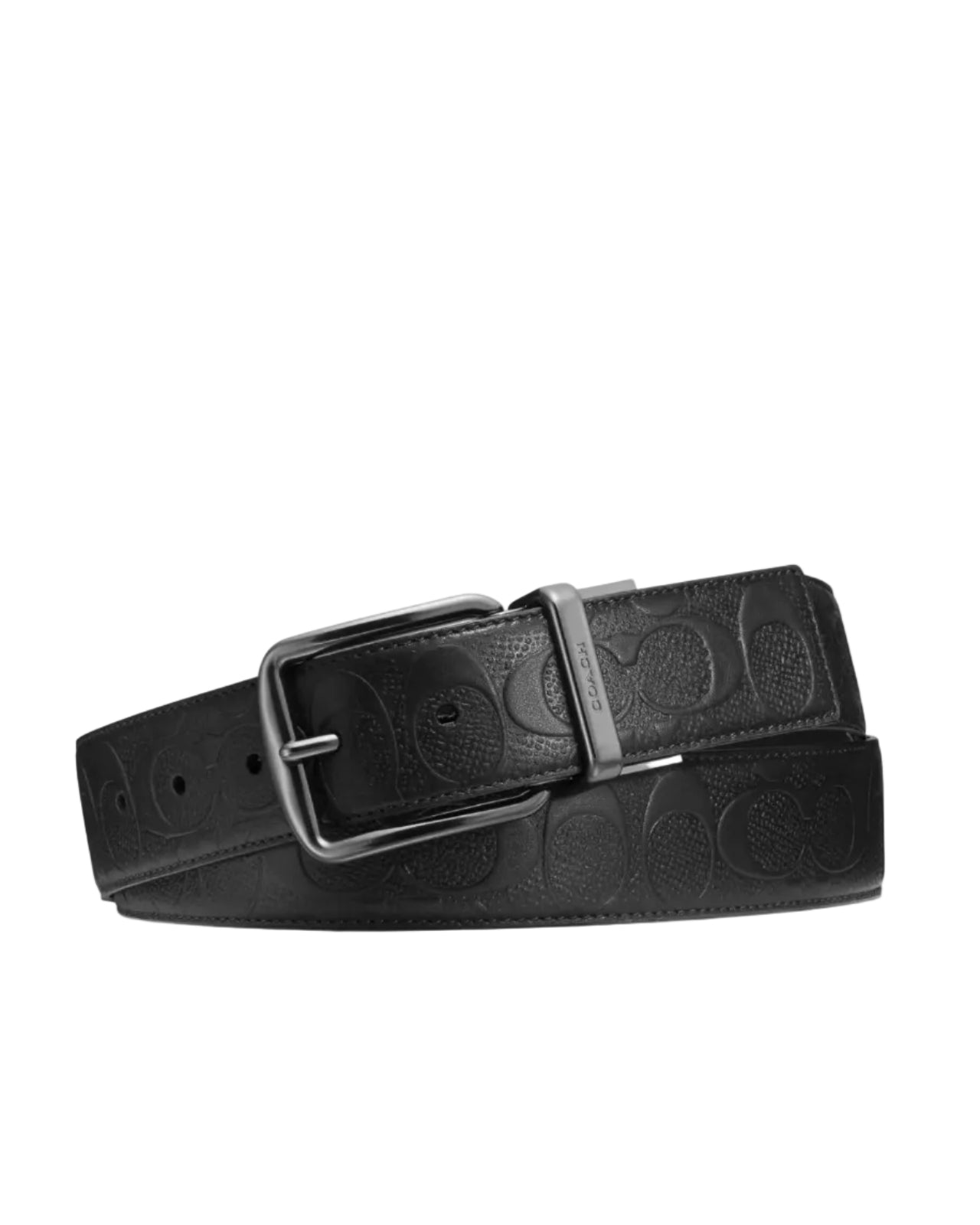 COACH - WHRN CTSR SIGL BELT BLACK