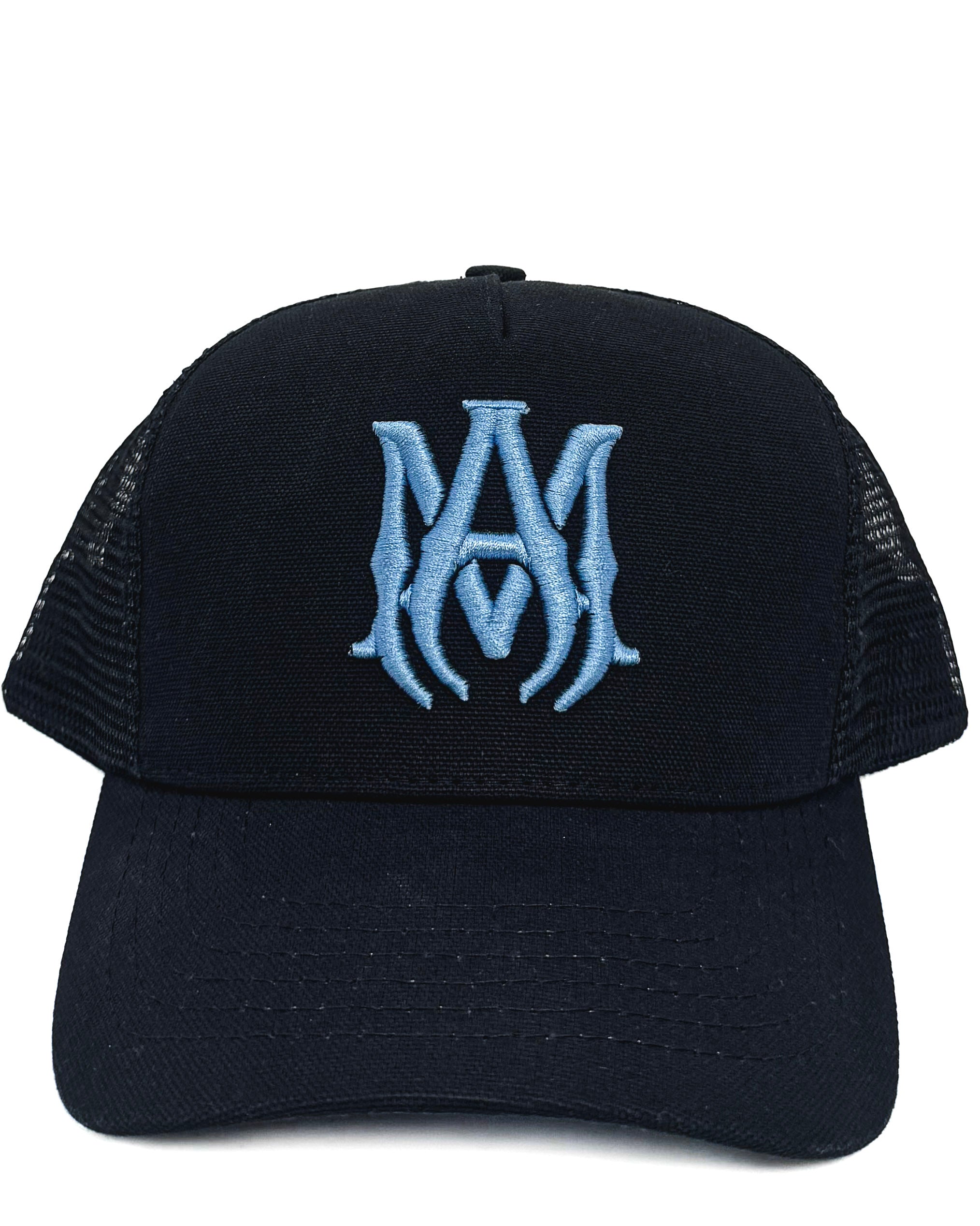 AMIRI - MA TRUCKER BLACK/CAROLINA BLUE