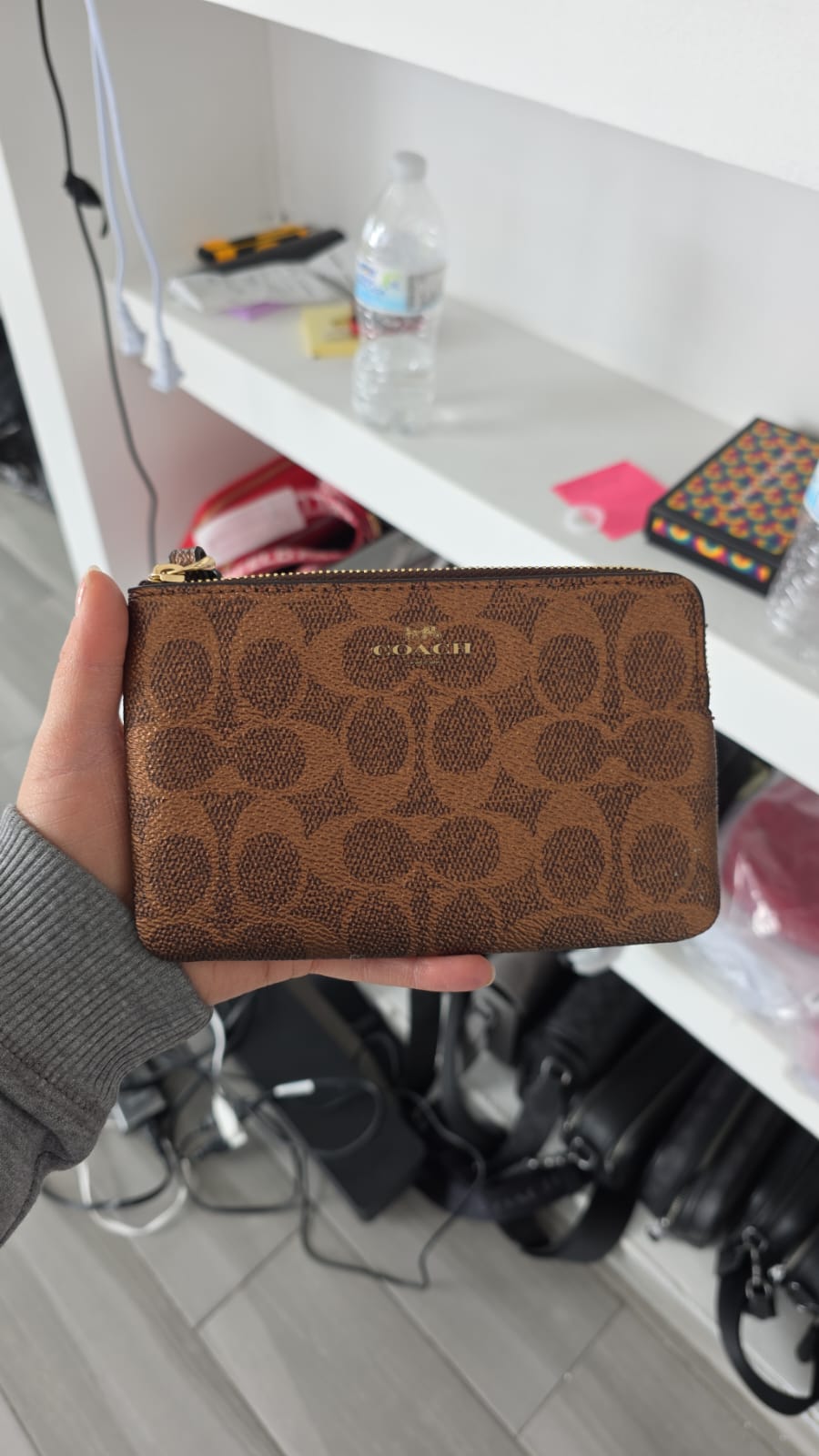 CRN ZIP MTLC SIGNATURE	IM/BROWN/COPPER