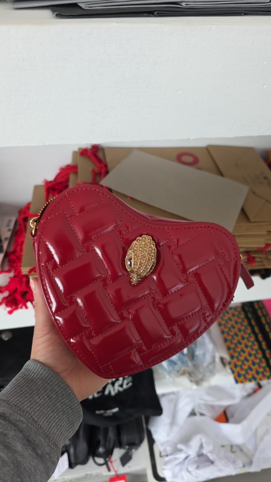 KENSINGTON HEART BAG RED
