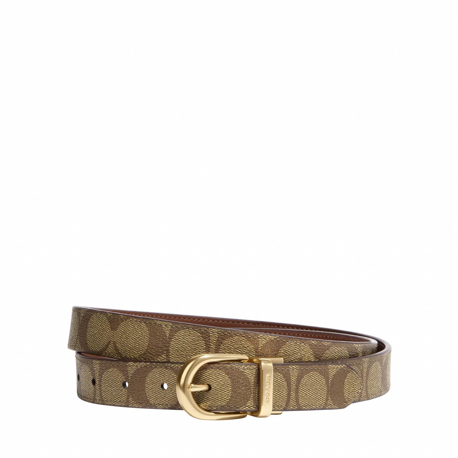 CUT TO SIZE SIGNATURE BELT BROWN