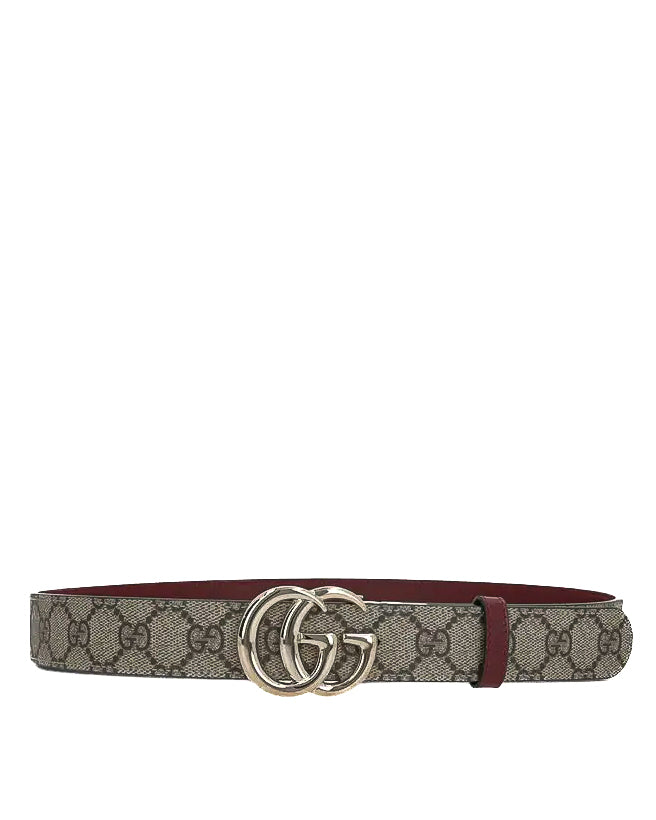 GUCCI - GG SUPREME/PLUTONE CALF EBONY ROSSO ANCORA