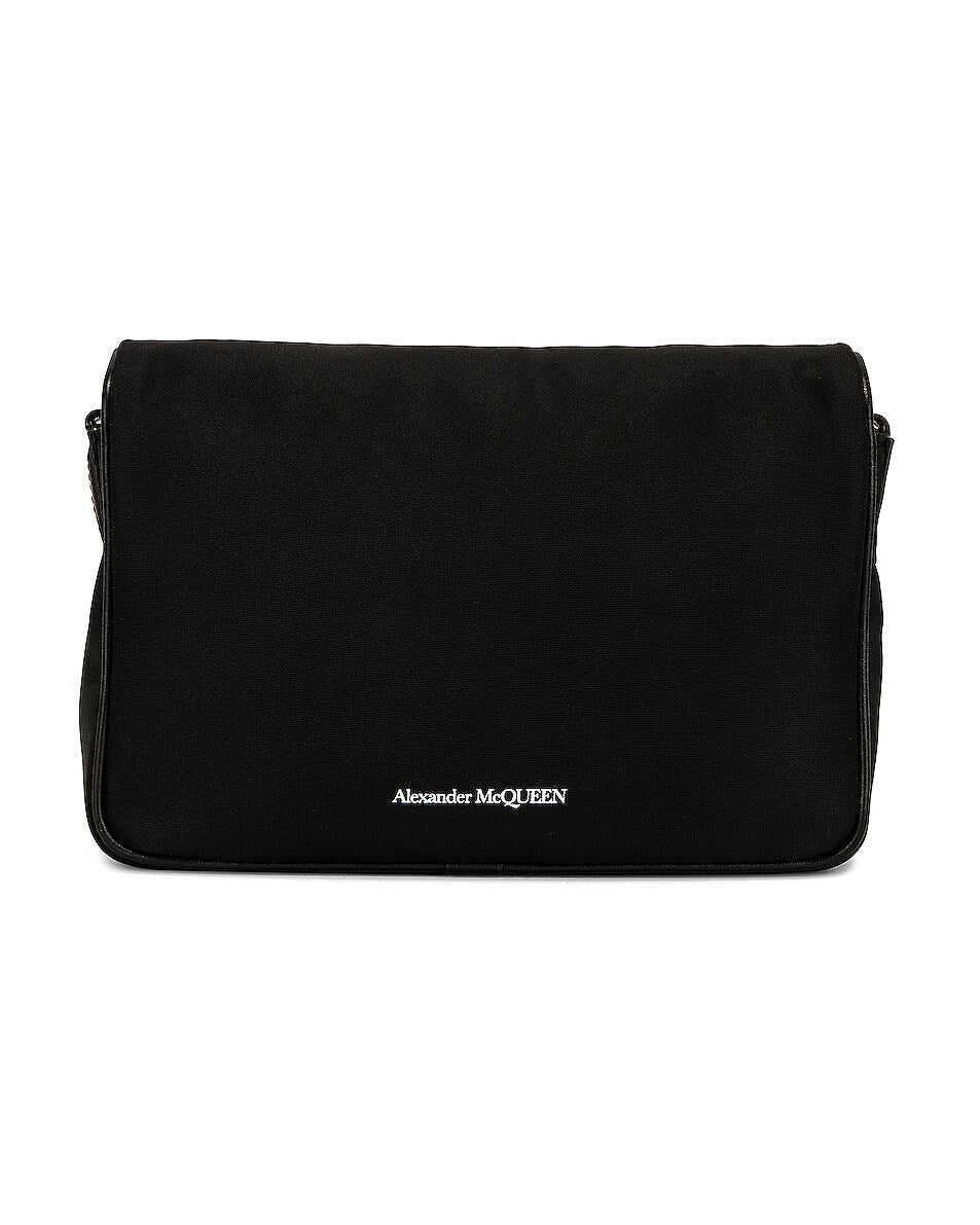 ALEXANDER McQ - SMALL SKULL BAG BLACK/WHITE