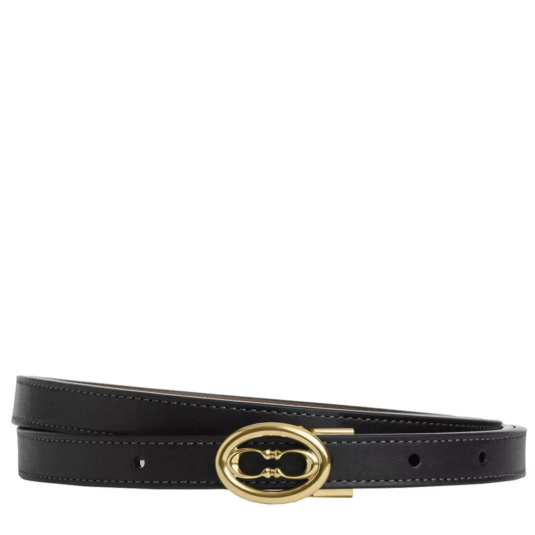 CUT TO SIZE KSS C LEATHER BELT BLACK