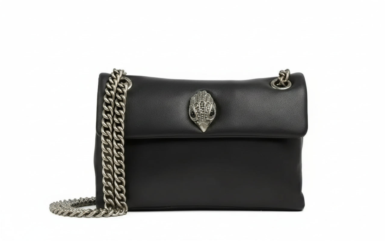 LEATHER MINI KEW BAG BLACK