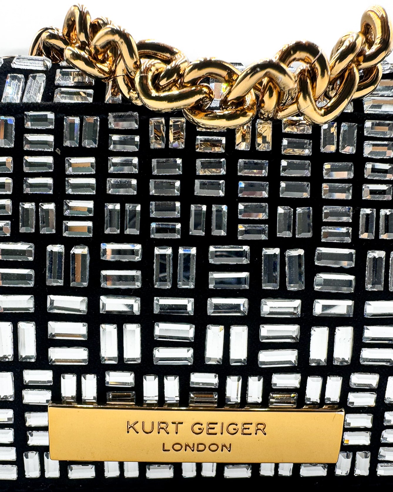 KURT GEIGER - MICRO KENSINGTON CRYSTALS BLACK
