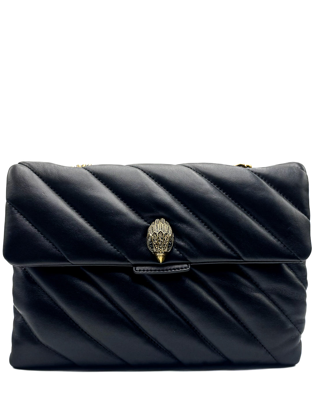 KURT GEIGER - LEATHER LG SOHO BAG BLACK