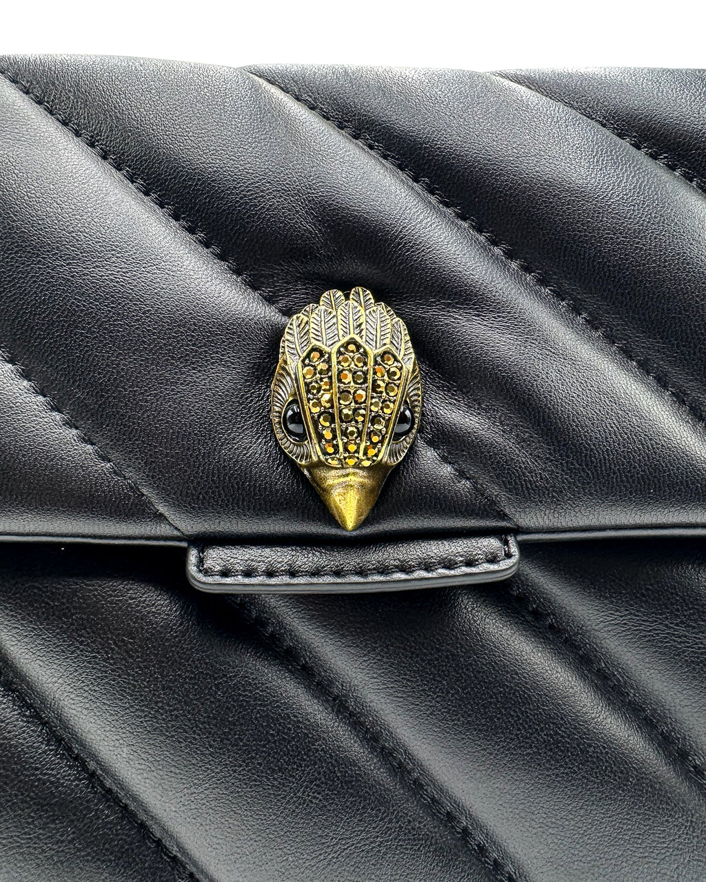 KURT GEIGER - LEATHER LG SOHO BAG BLACK