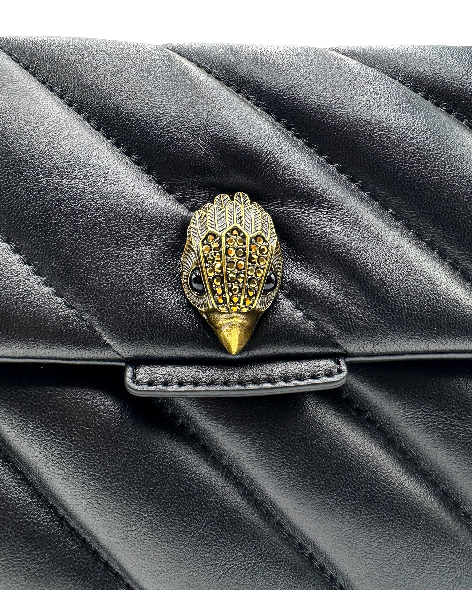 KURT GEIGER - LEATHER LG SOHO BAG BLACK