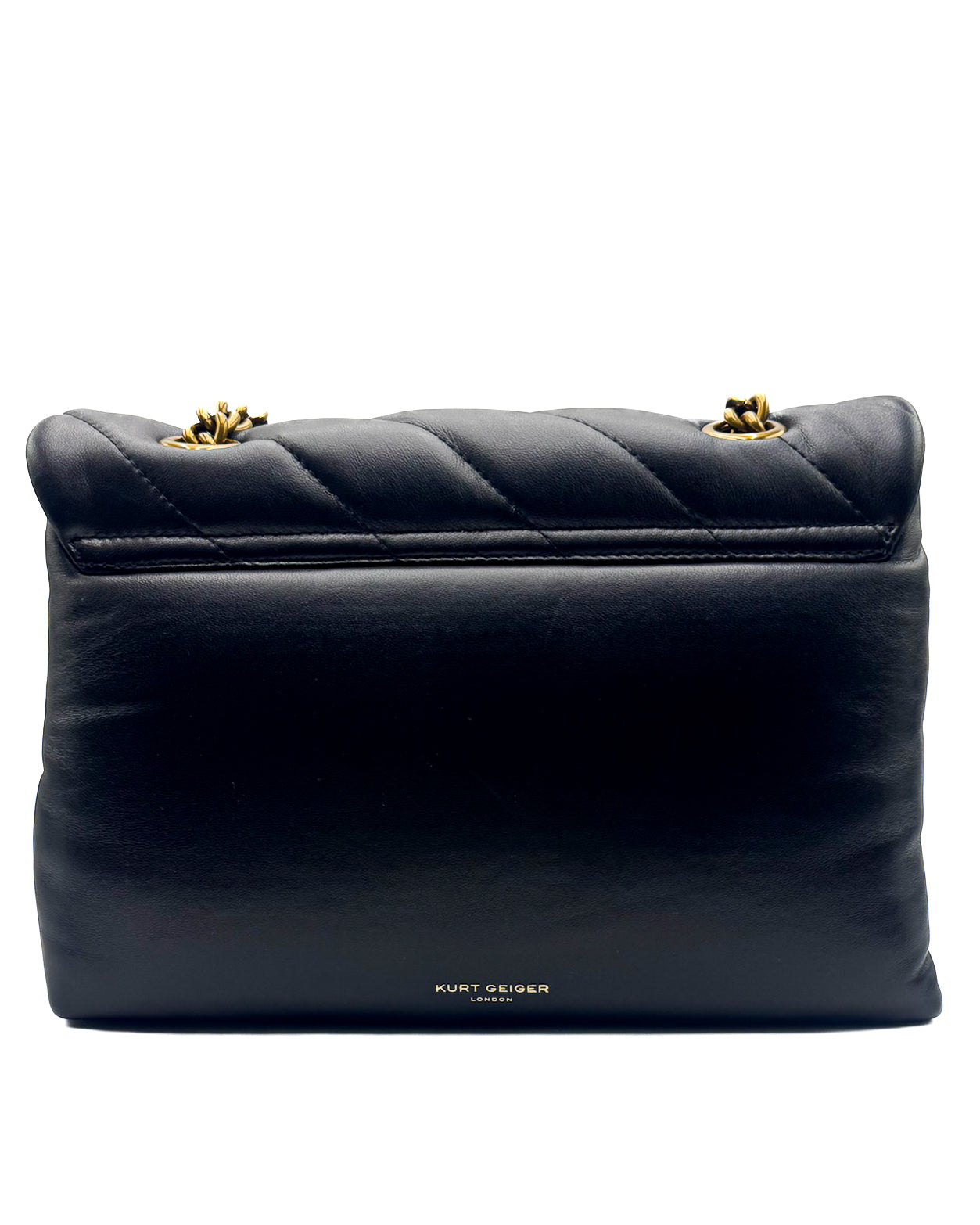 KURT GEIGER - LEATHER LG SOHO BAG BLACK