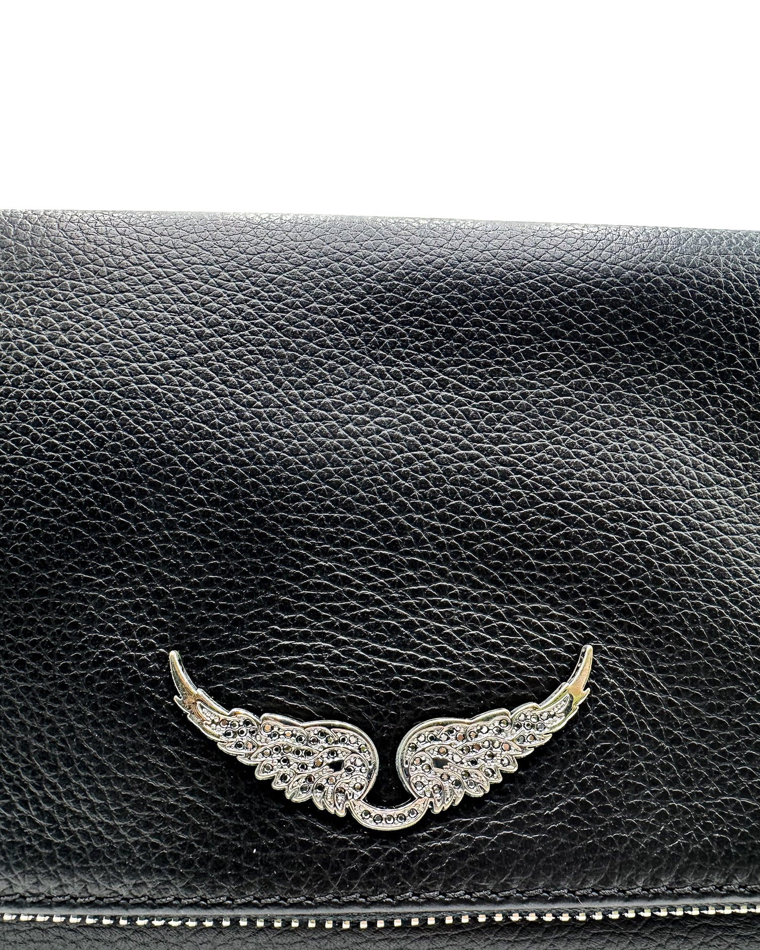 ZADIG & VOLTAIRE - ROCK GRAINED LEATHER NOIR
