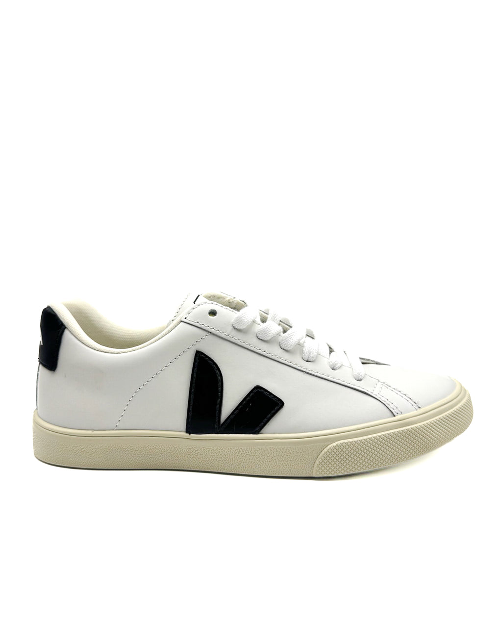 VEJA - ESPLAR LOGO LEATHER EXTRA WHITE BLACK