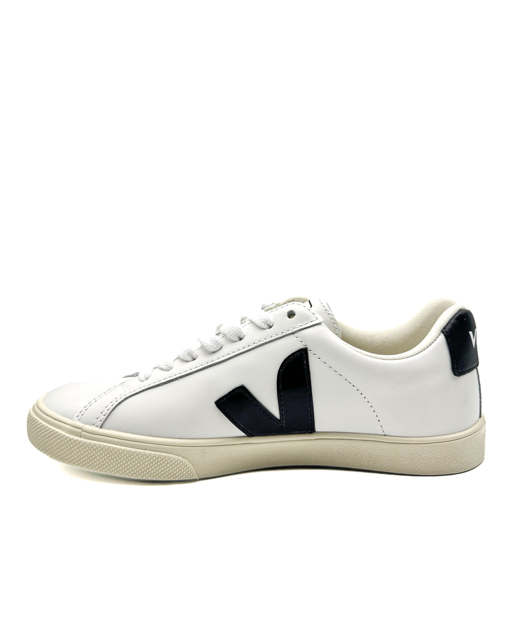 VEJA - ESPLAR LOGO LEATHER EXTRA WHITE BLACK