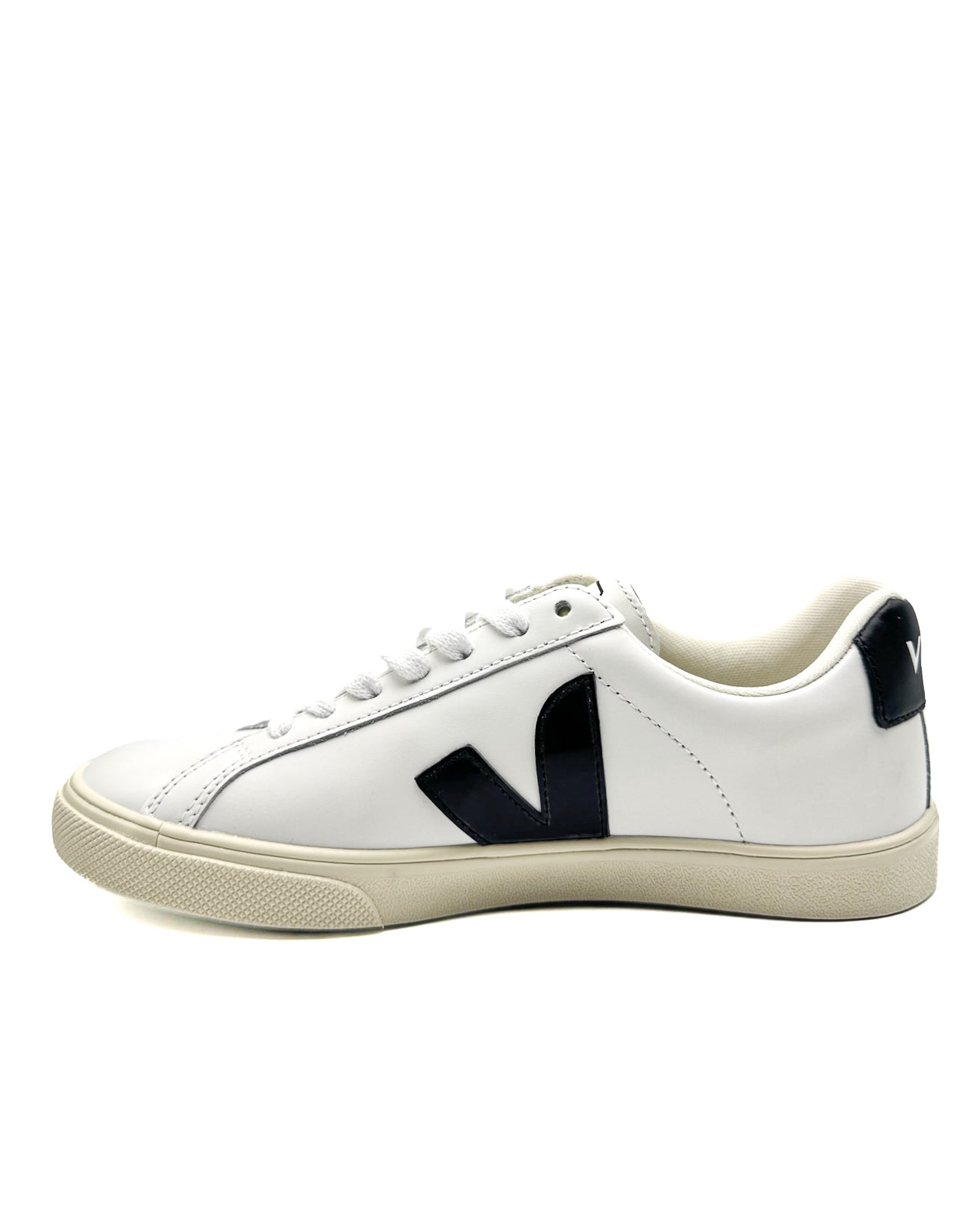 VEJA - ESPLAR LOGO LEATHER EXTRA WHITE BLACK