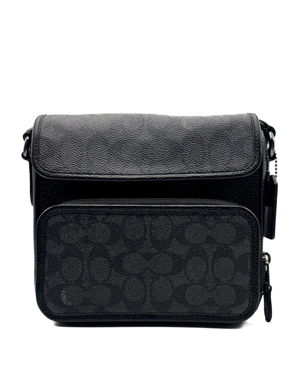 COACH - SULLVN FLP SIGNATURE QB/CHARCOAL/BLACK