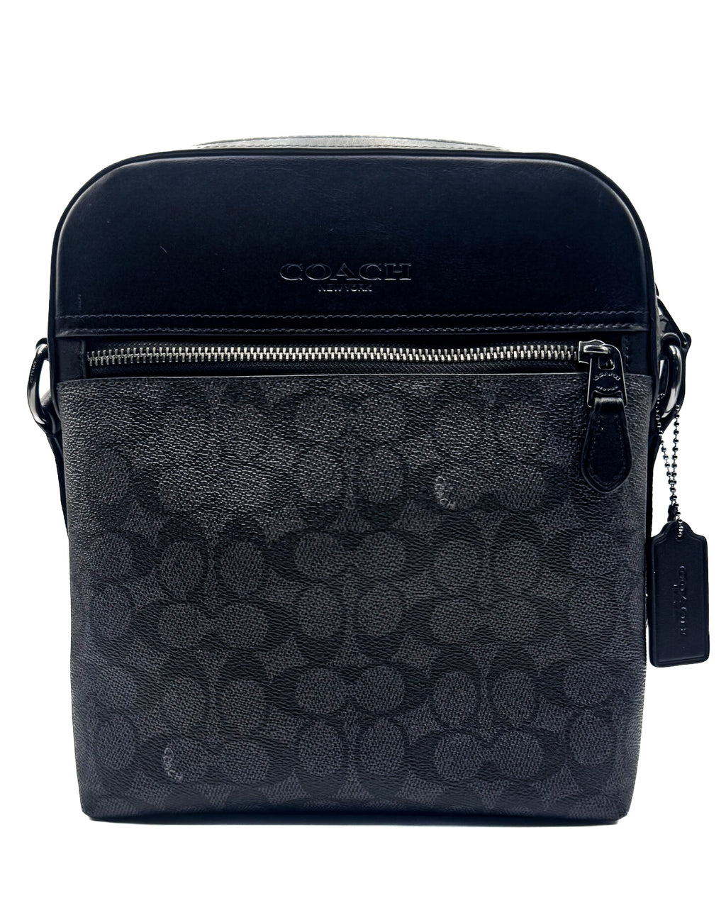 COACH - HOUSTON FLT SIG CHARCOAL BLACK