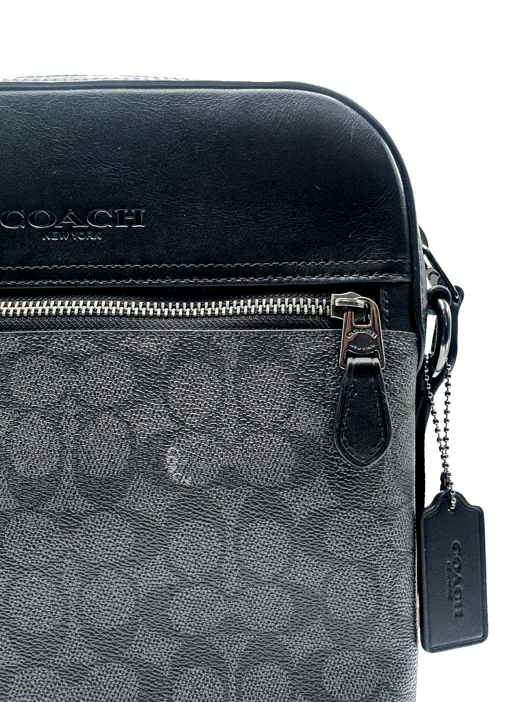 COACH - HOUSTON FLT SIG CHARCOAL BLACK