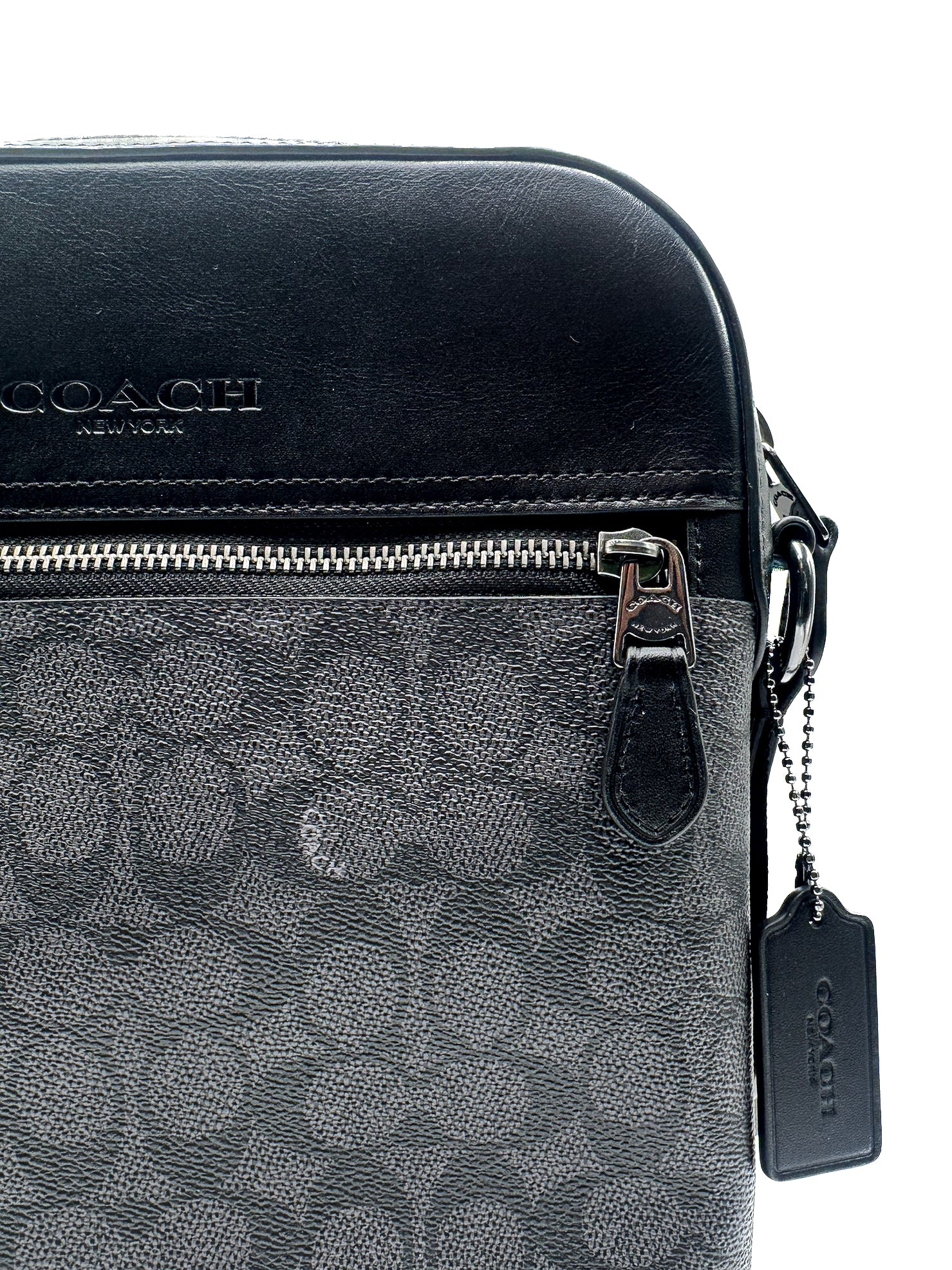 COACH - HOUSTON FLT SIG CHARCOAL BLACK