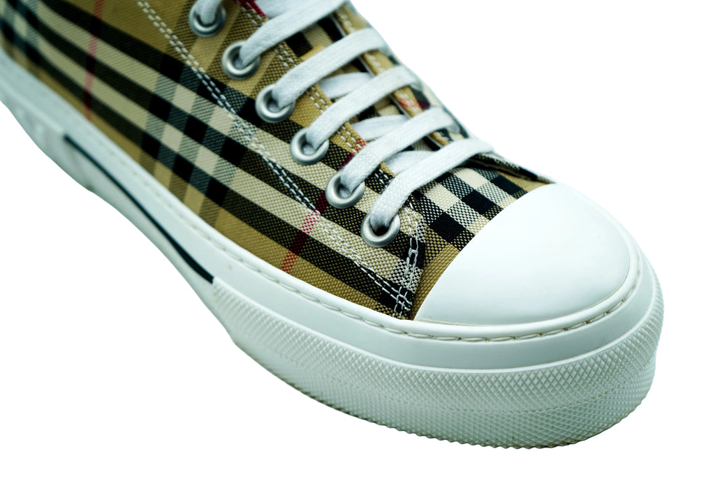 VINTAGE CHECK COTTON BEIGE/BLANCO