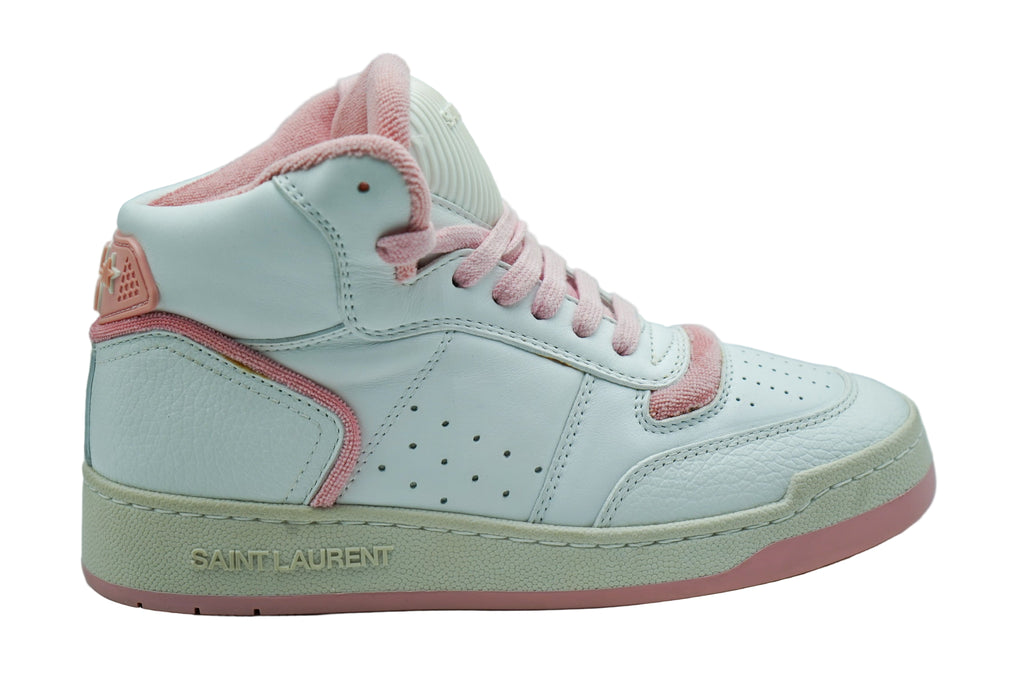 YSL HIGH TOP WHITE/PINK