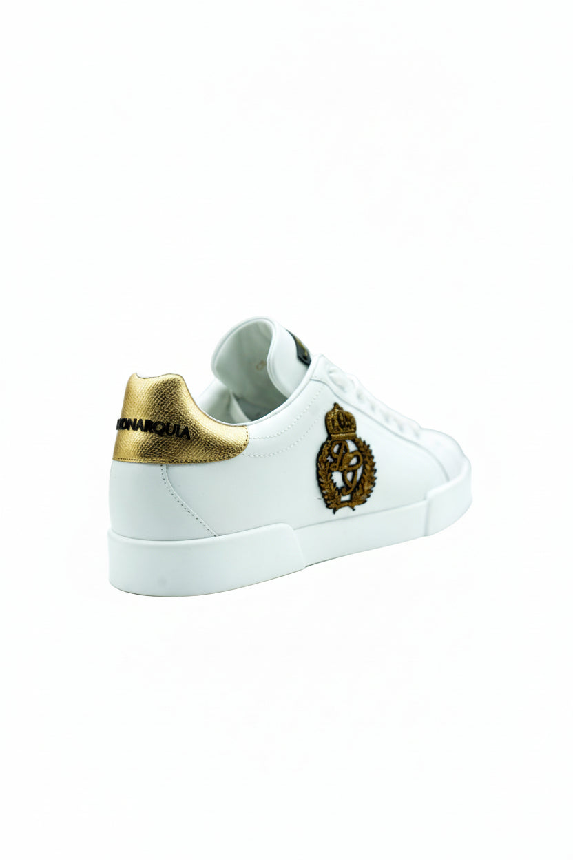 DOLCE & GABBANA - PORTOFINO SNEAKER WITH CROWN PATCH