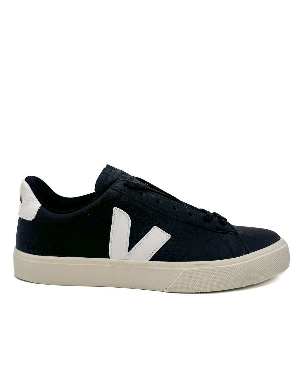 VEJA - CAMPO CHROMEFREE LEATHER BLACK/WHITE