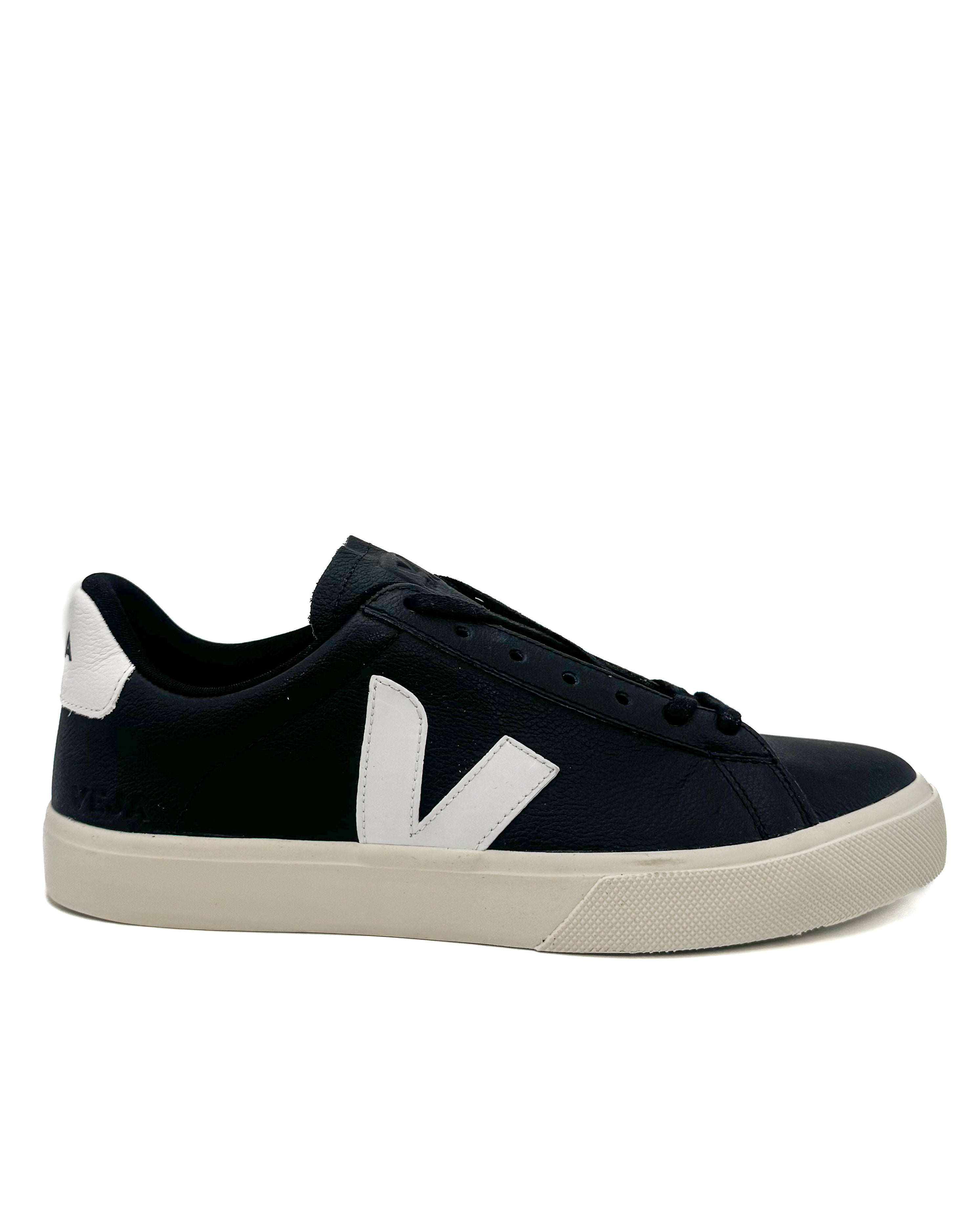 VEJA - CAMPO CHROMEFREE LEATHER BLACK/WHITE