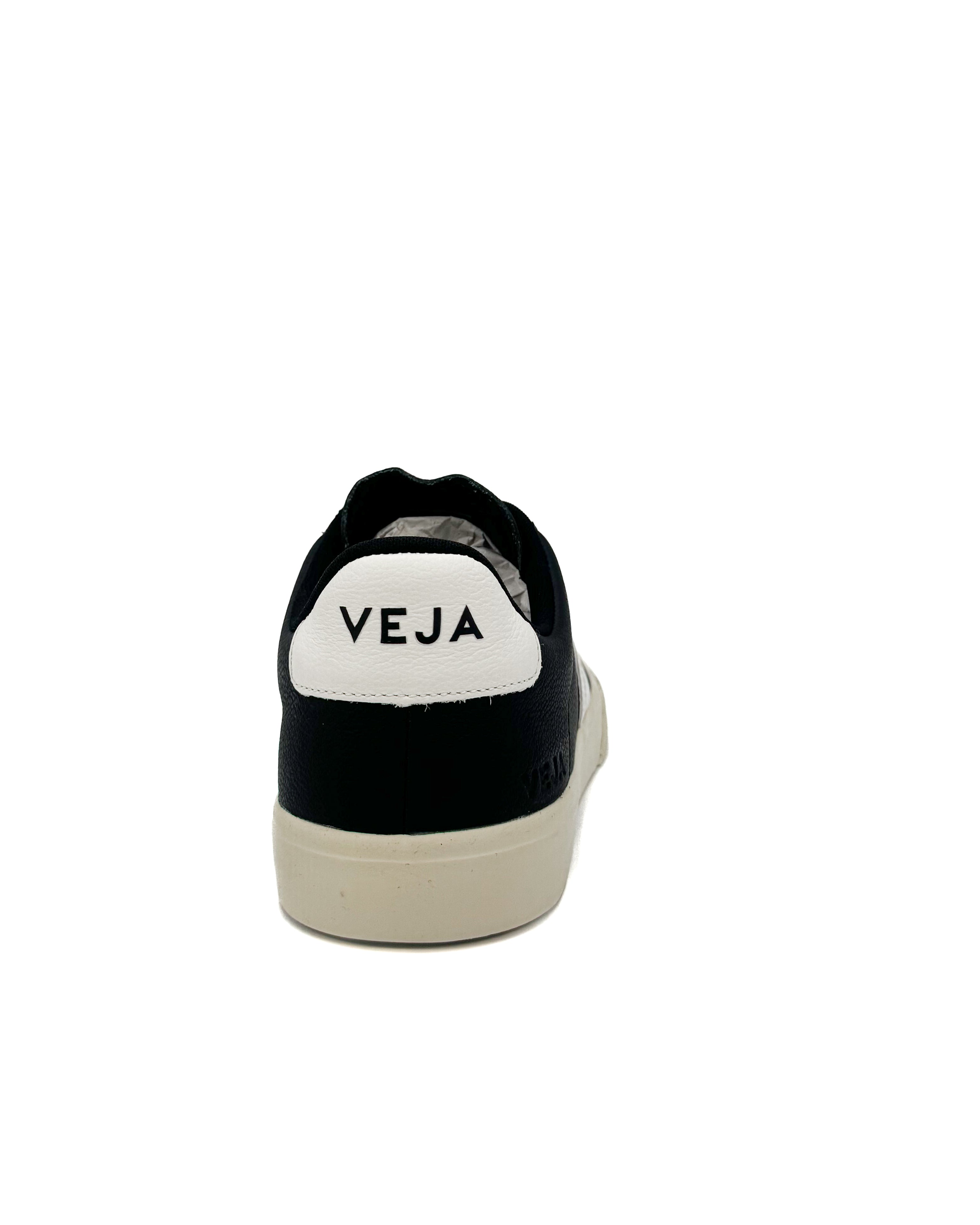 VEJA - CAMPO CHROMEFREE LEATHER BLACK/WHITE