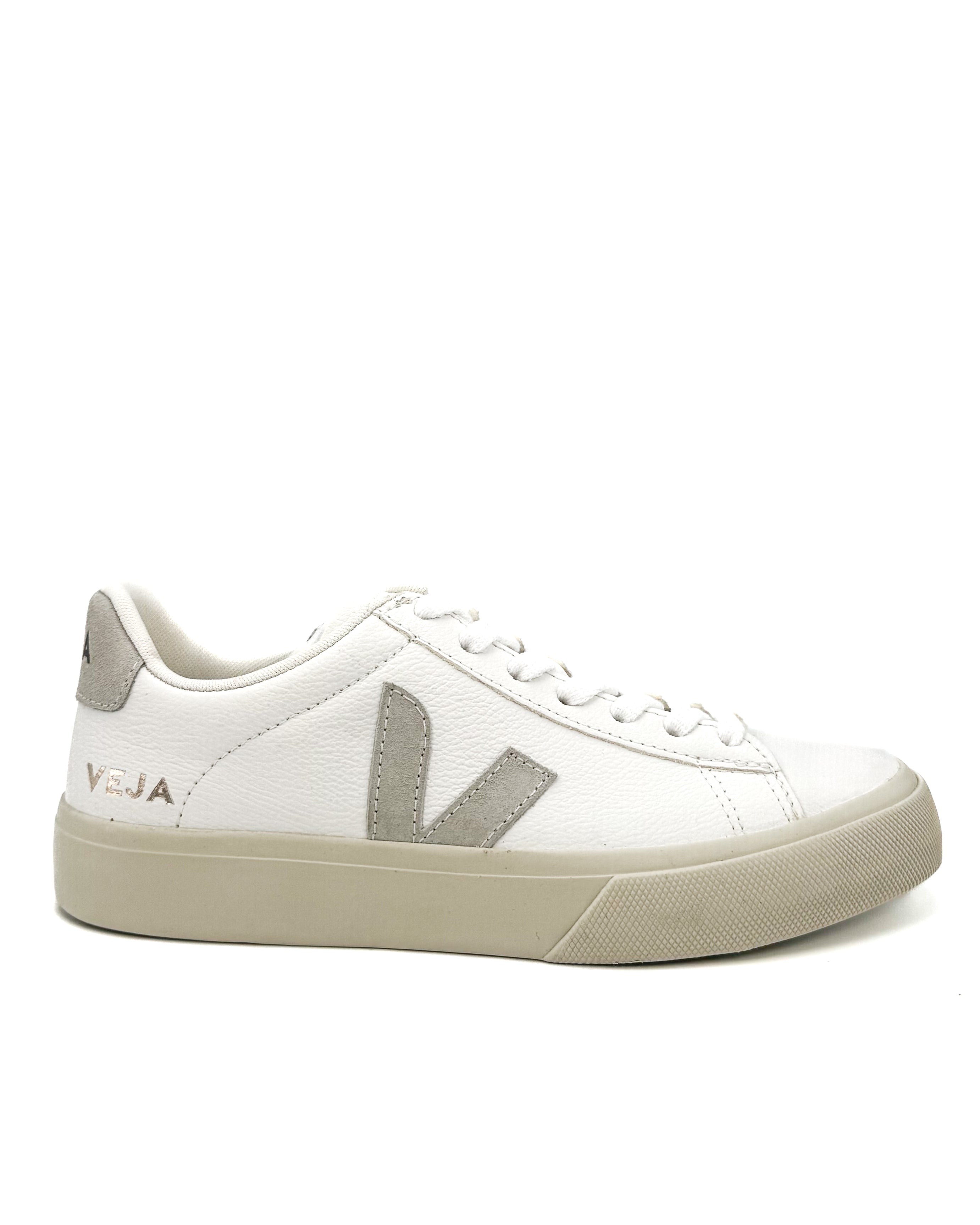 VEJA - CAMPO LEATHER WHITE/NATURAL SUEDE