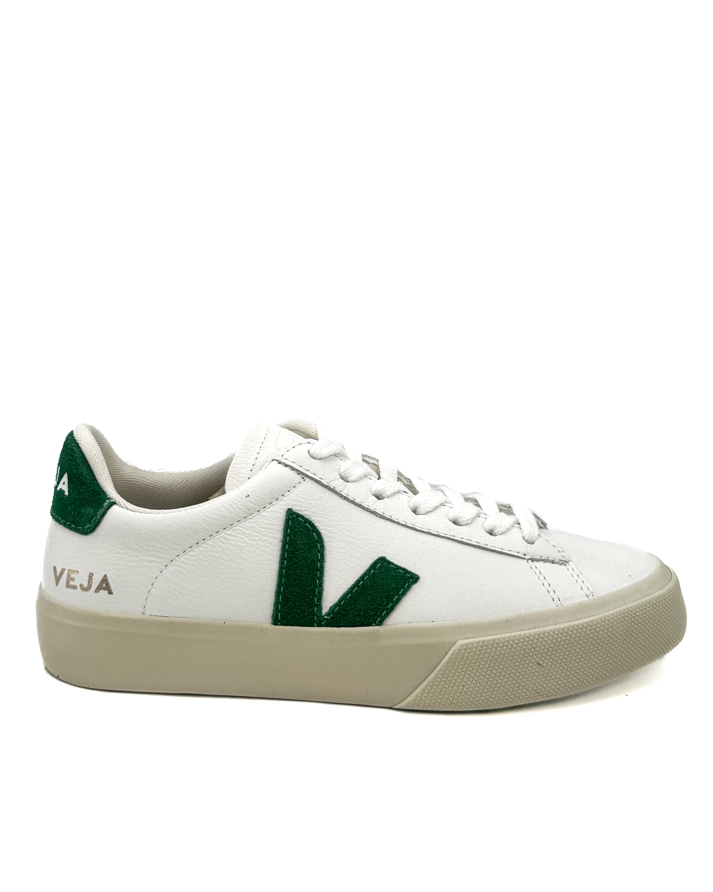 VEJA - CAMPO LEATHER EXTRA WHITE EMERAUDE
