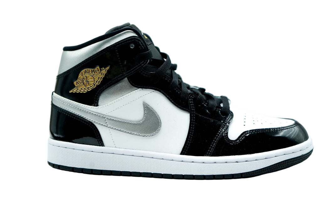 AIR JORDAN 1 MID SE BLACK/METALLIC