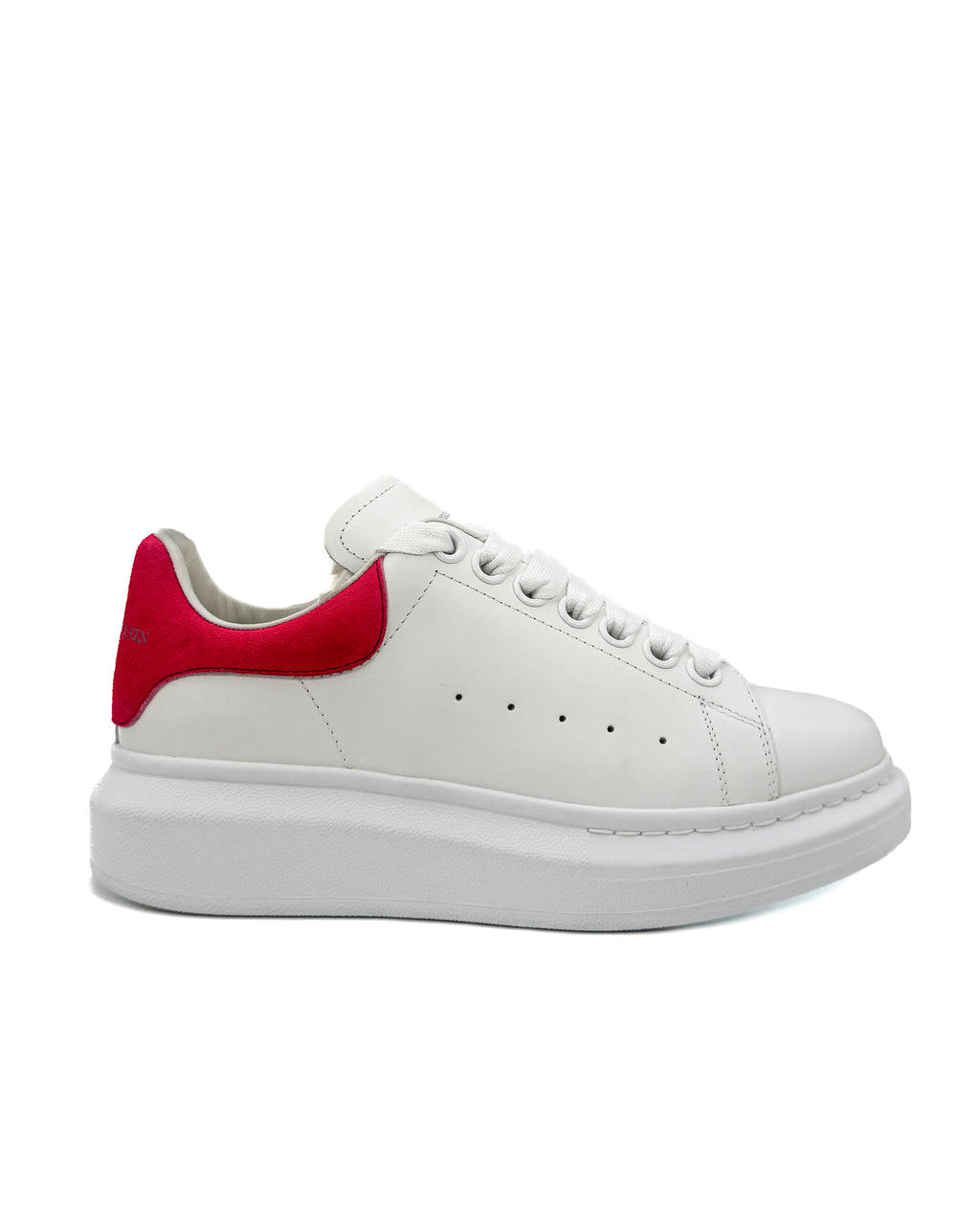 ALEXANDER McQ - LARRY/ DAIM VELOUR WHITE/PEONY PINK