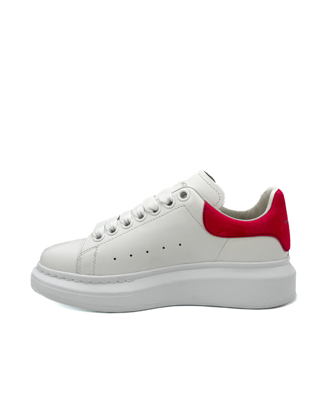 ALEXANDER McQ - LARRY/ DAIM VELOUR WHITE/PEONY PINK