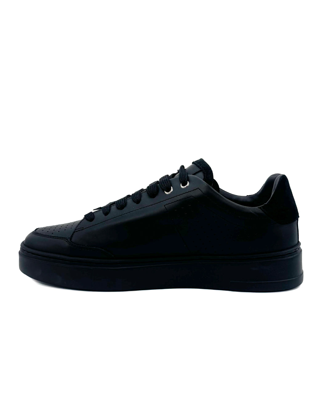 PHILIPP PLEIN - LOW TOP SNEAKERS CARSON HEXAGON BLACK/BLACK