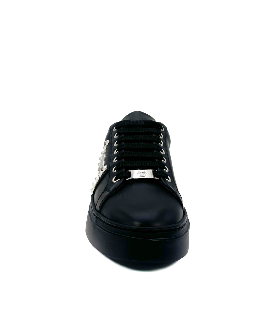 PHILIPP PLEIN - NAPPA LEATHER LO- TOP BLACK/BLACK