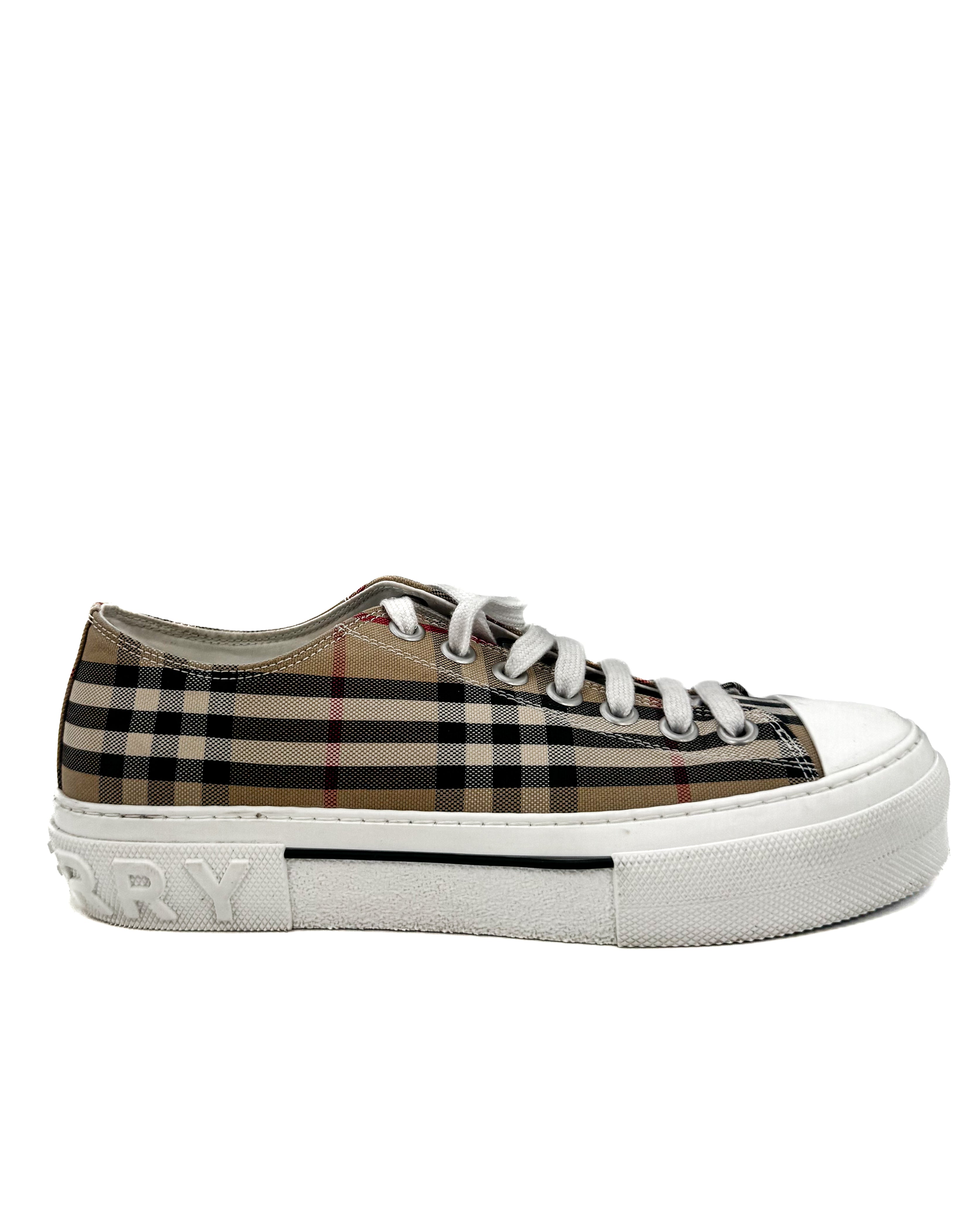 BURBERRY - VINTAGE CHECK COTTON BEIGE/BLANCO