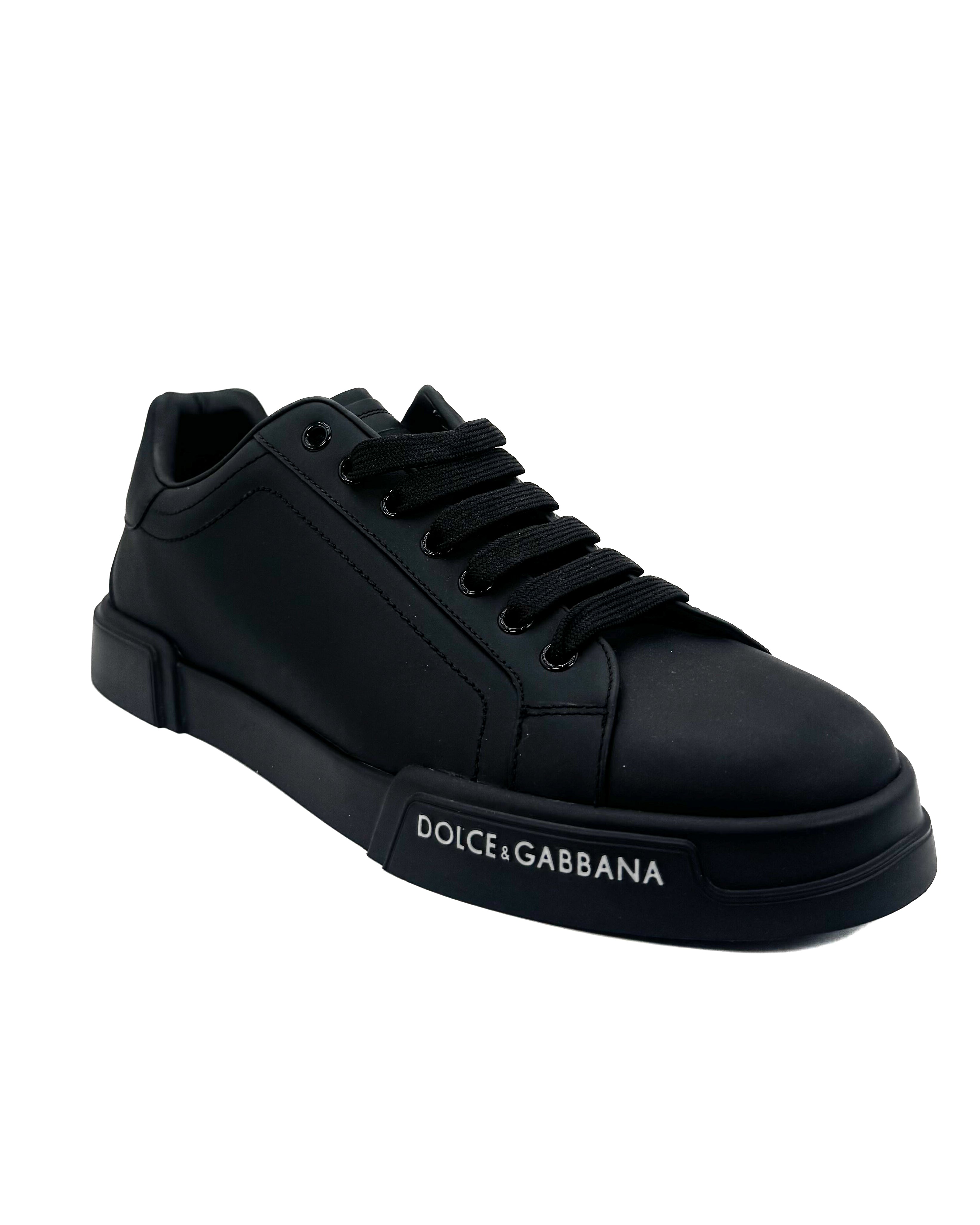 DOLCE & GABBANA - PORTOFINO SNEAKER NERO/NERO