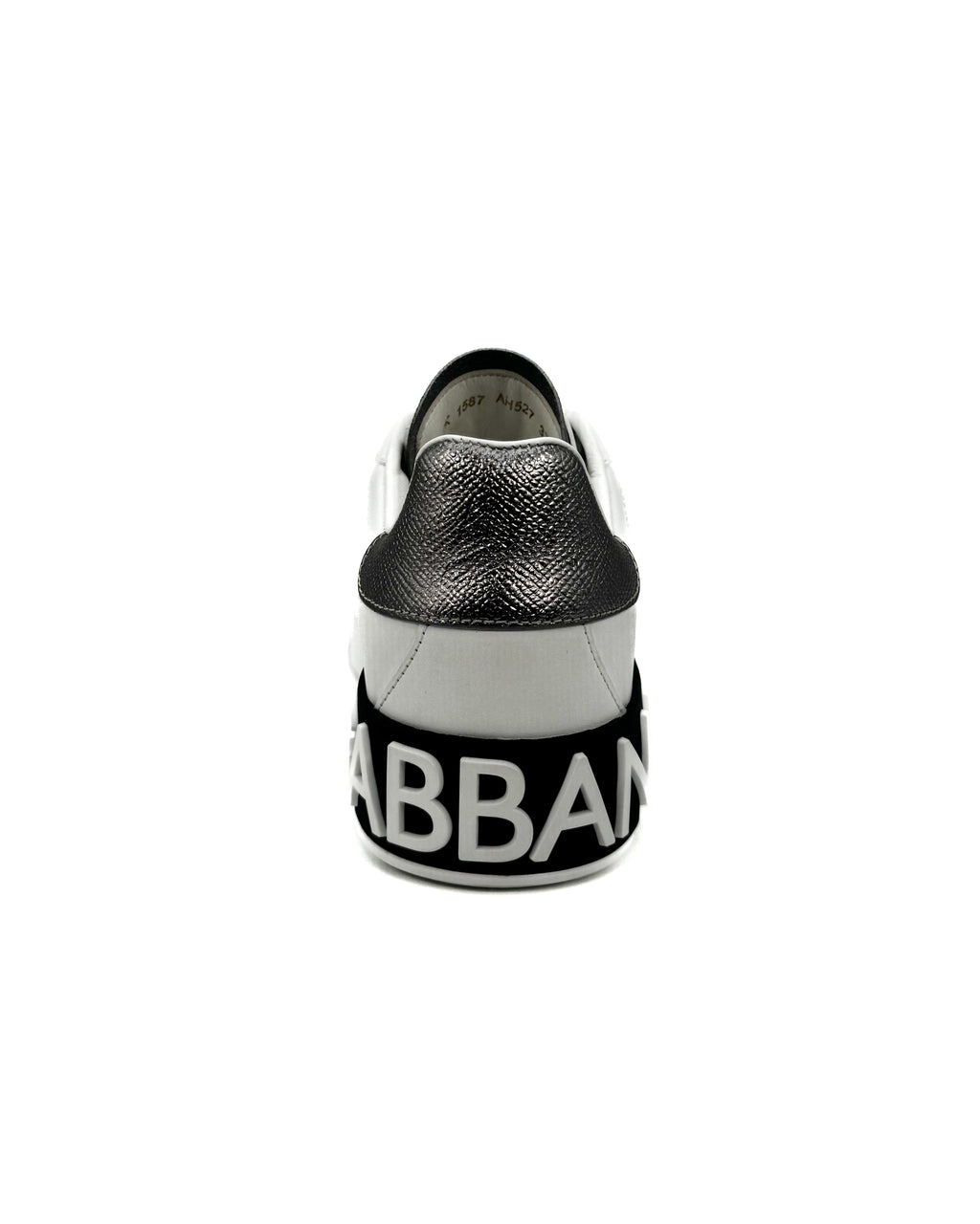 DOLCE & GABBANA - PORTOFINO SNEAKER BIANCO/ARGENTO