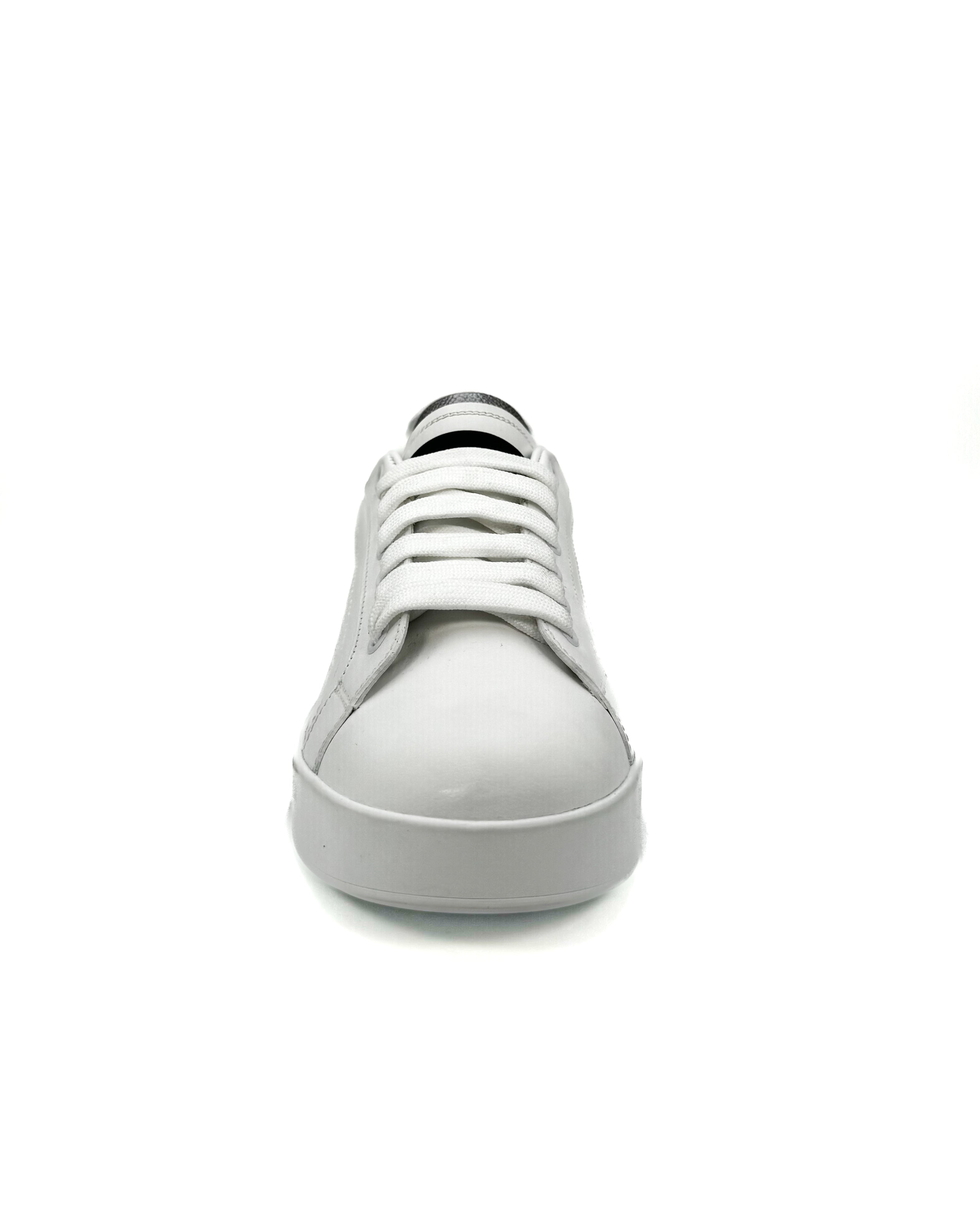 DOLCE & GABBANA - PORTOFINO SNEAKER BIANCO/ARGENTO