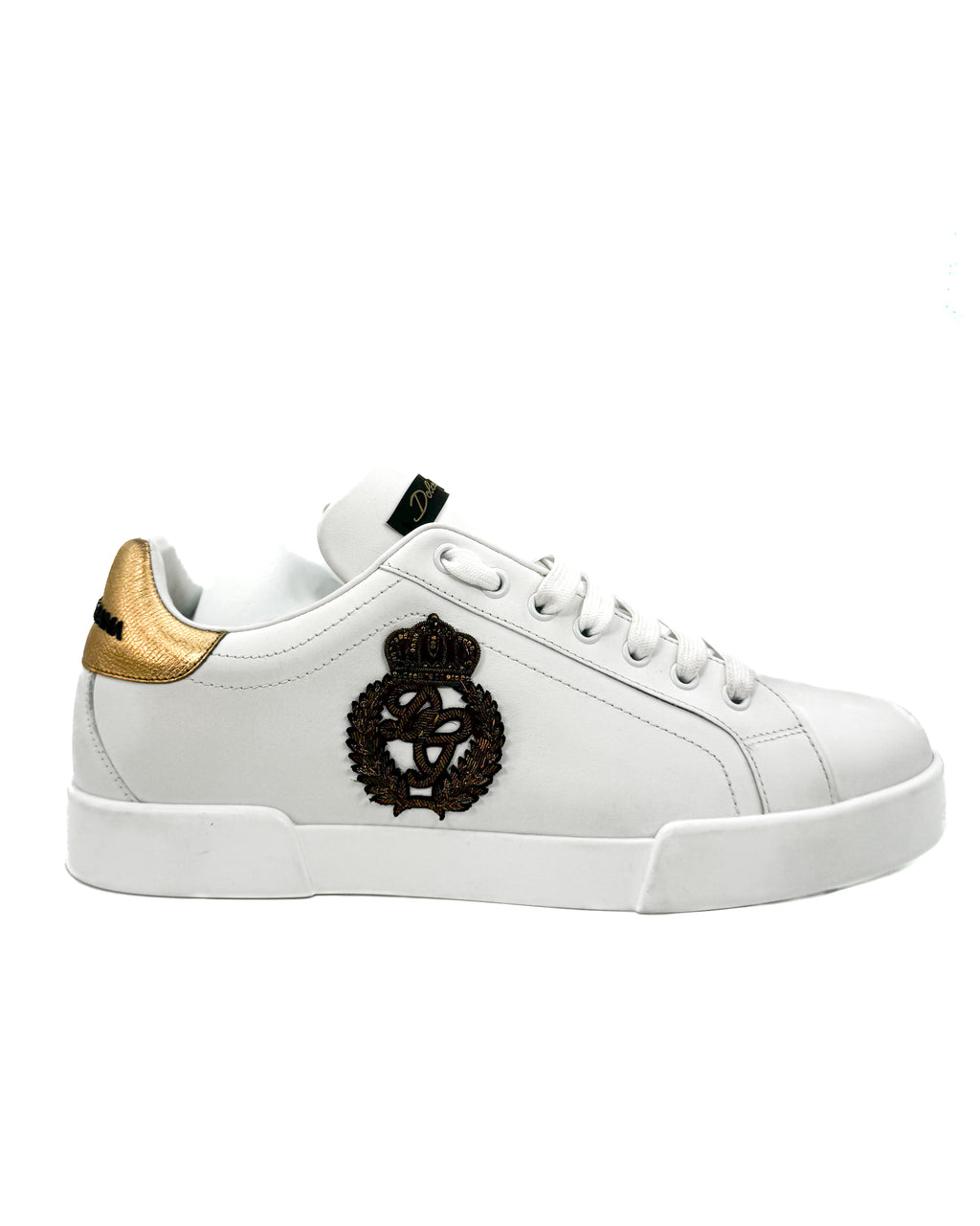 DOLCE & GABBANA - PORTOFINO SNEAKER WITH CROWN PATCH
