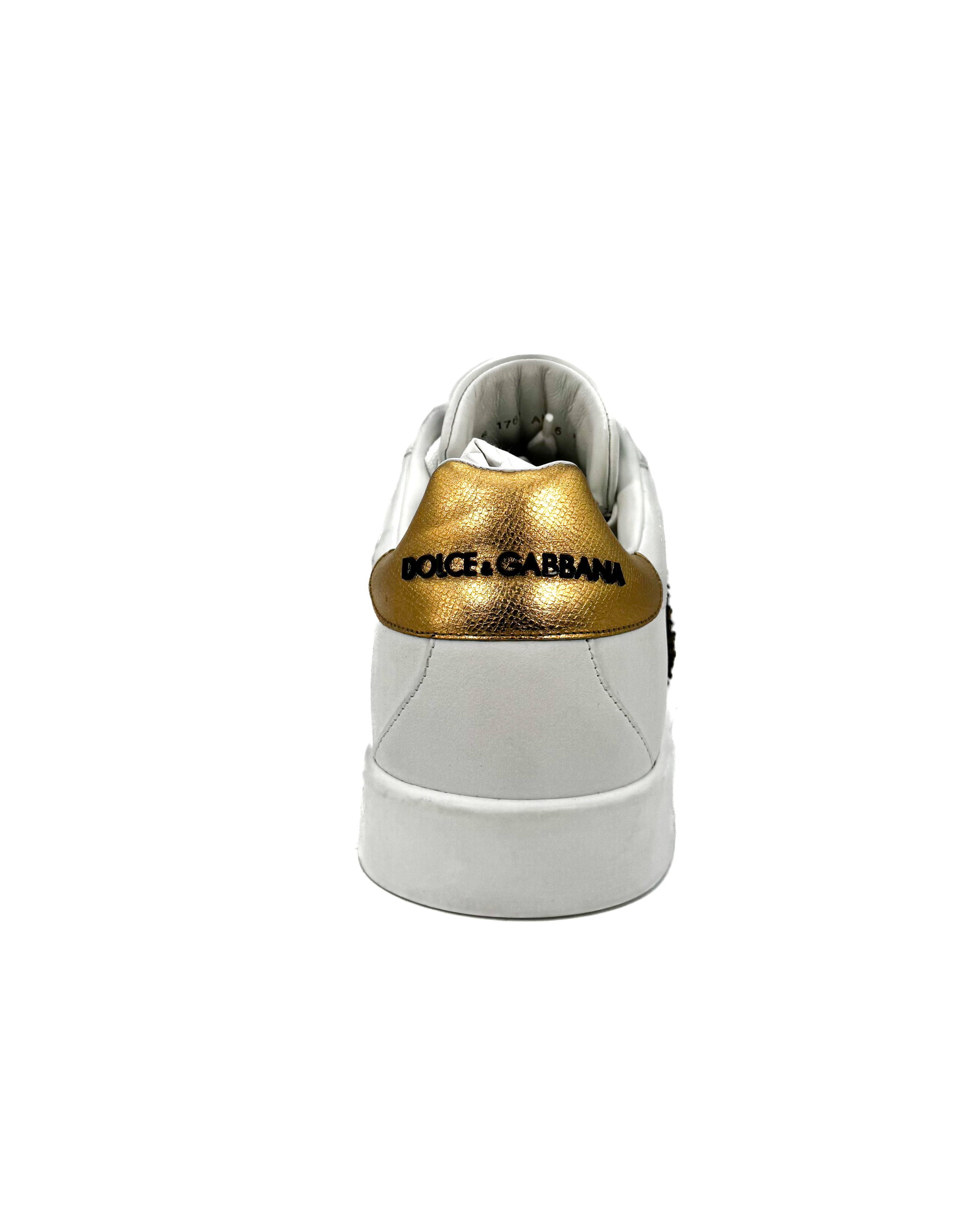 DOLCE & GABBANA - PORTOFINO SNEAKER WITH CROWN PATCH