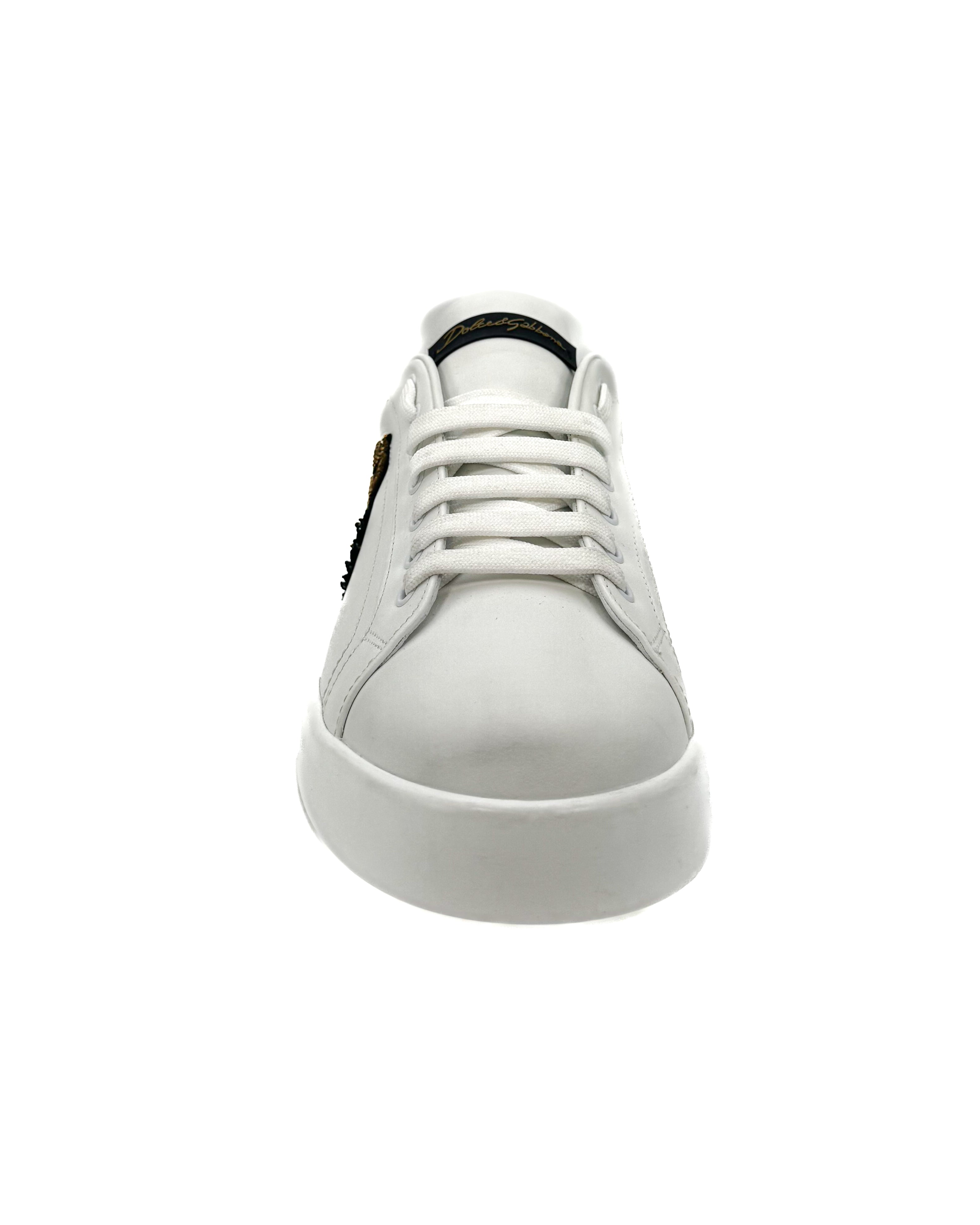 DOLCE & GABBANA - PORTOFINO SNEAKER WITH CROWN PATCH