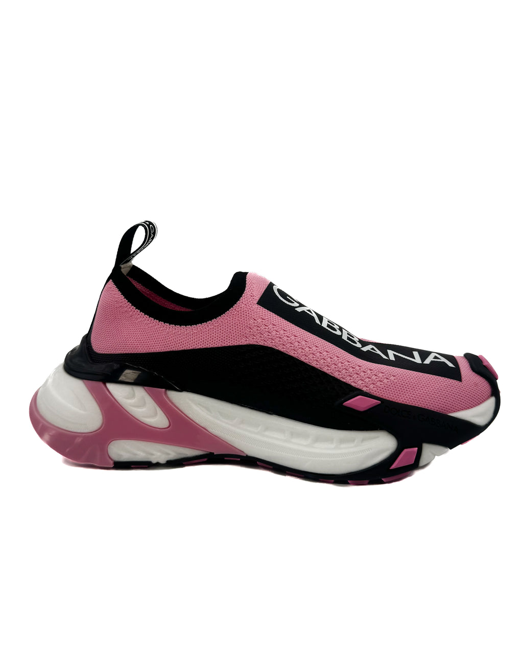 DOLCE & GABBANA - FAST SNEAKERS ROSA/NERO/BIANCO