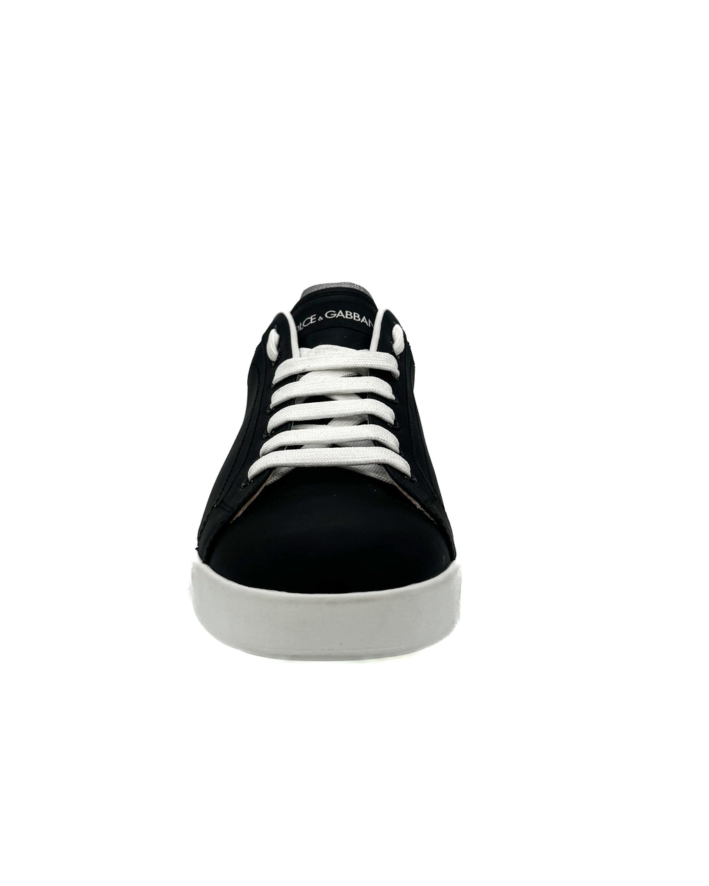 DOLCE & GABBANA - PORTOFINO SNEAKER NERO/ARGENTO