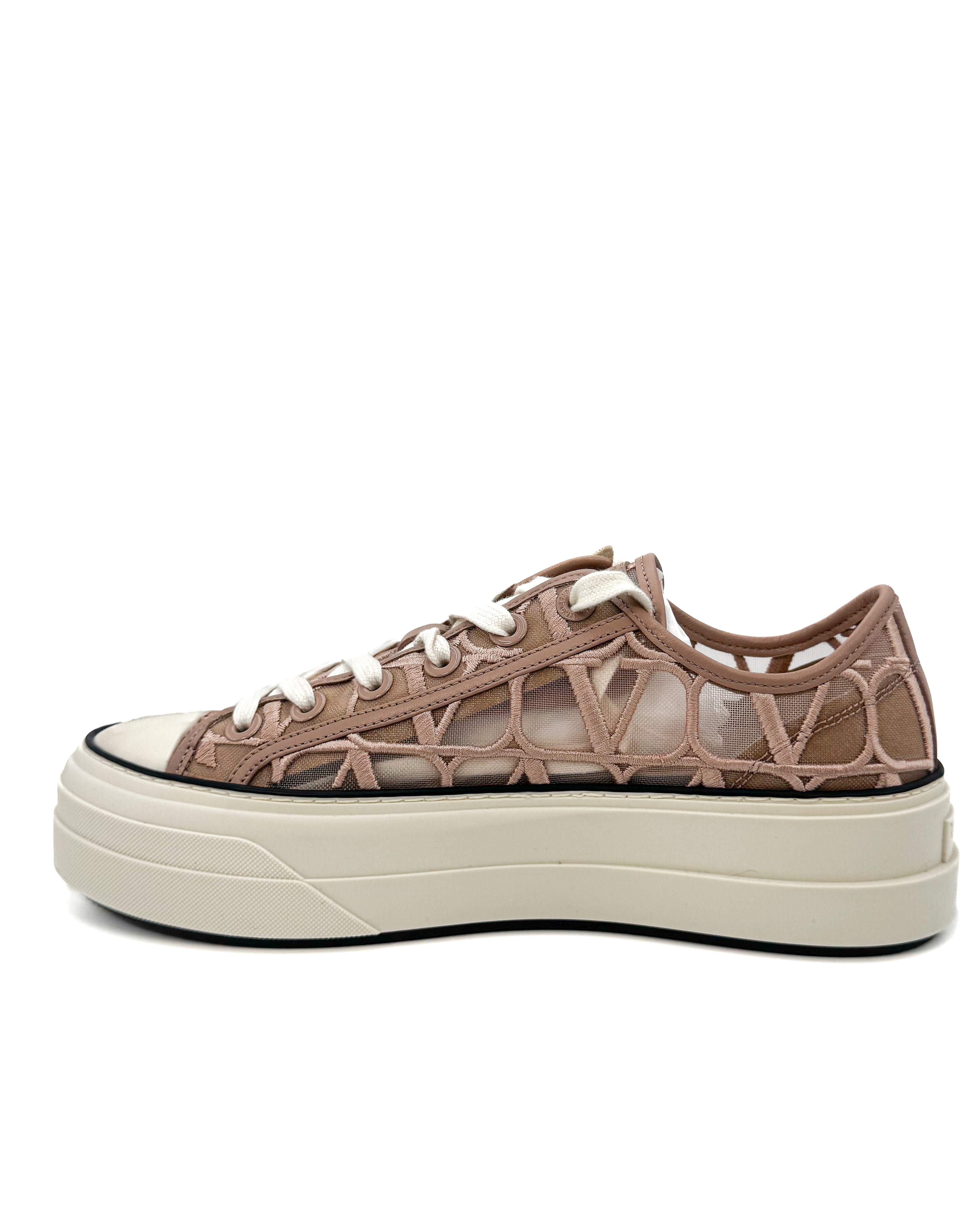 VALENTINO - TOTALOOP LOW TOP PINK