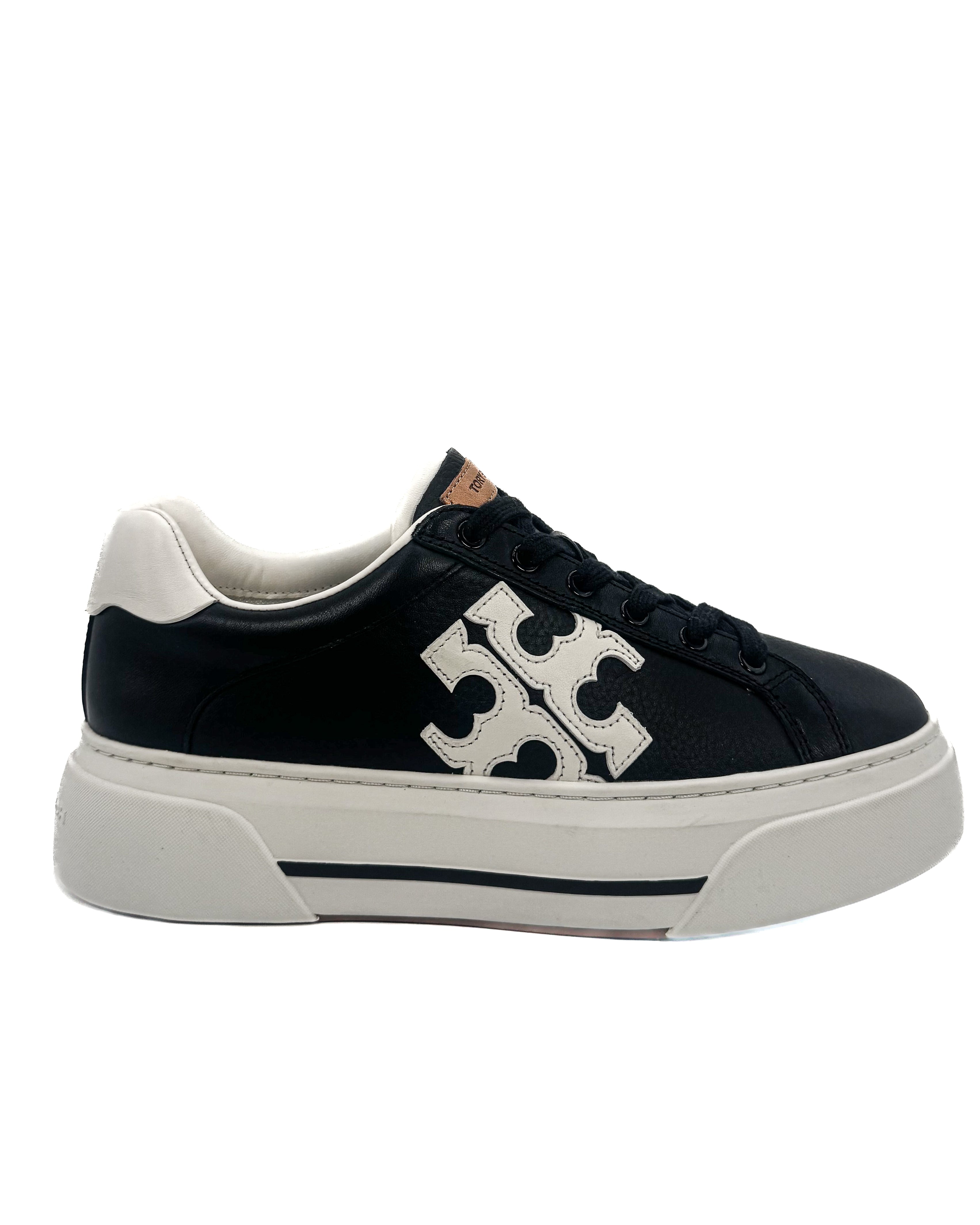 TORY BURCH - COLOR BLOCK PLATAFORM SNEAKER PERFECT BLACK/ SNOW WHITE/SNOW WHITE 008