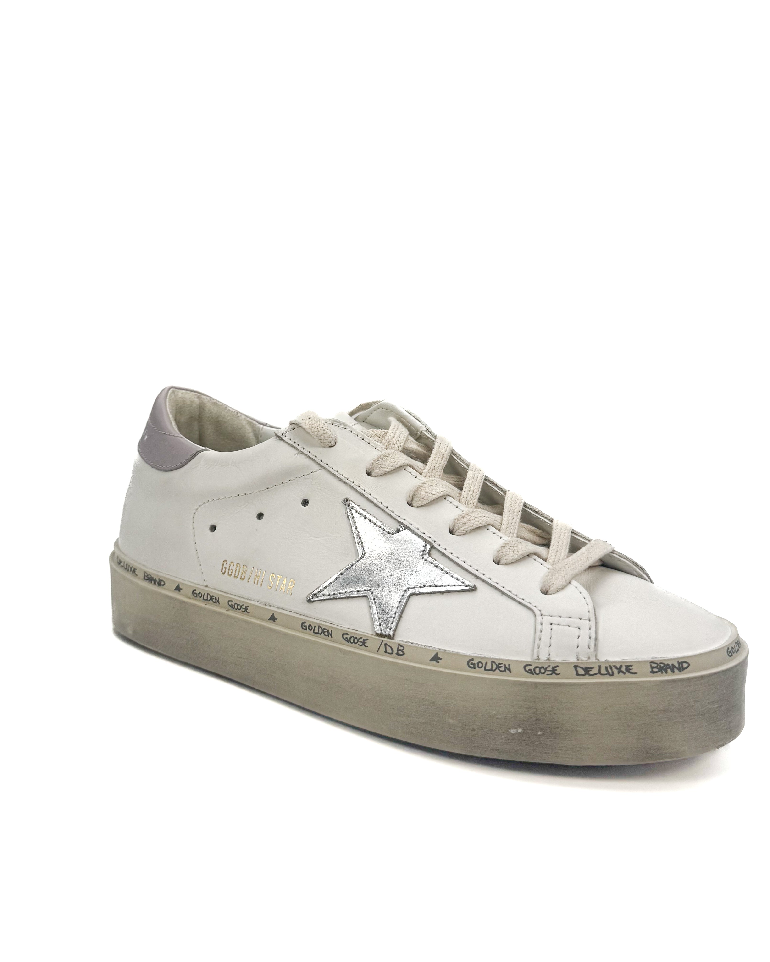 GOLDEN GOOSE - HI -STAR WHITE/SILVER/LILAC